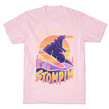 Stompin' Snowboarding Godzilla T-Shirt