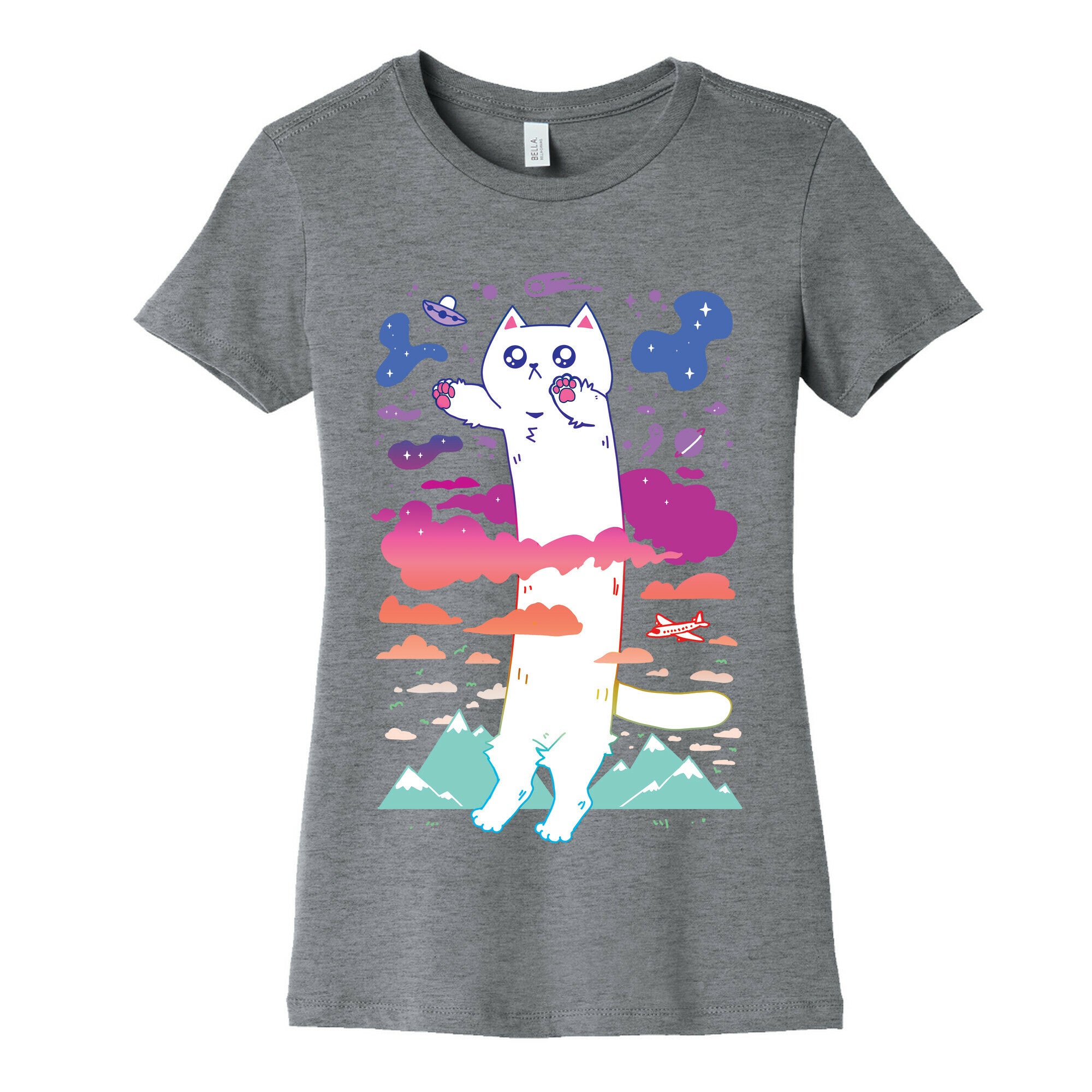 Long Cat Women's Cotton Tee