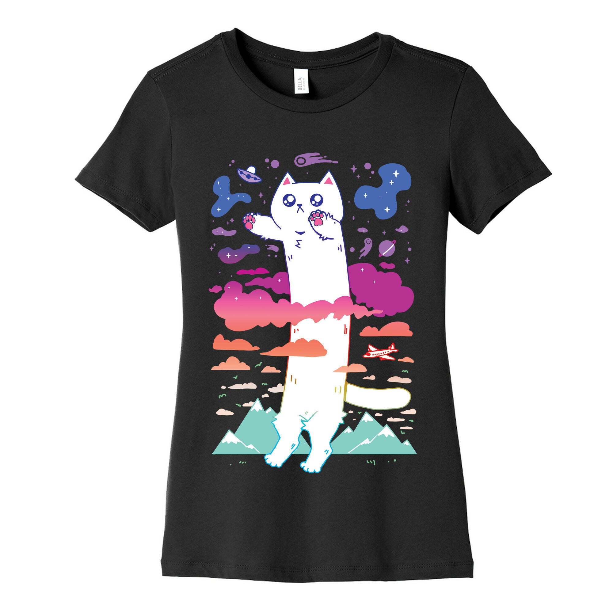 Long Cat Women's Cotton Tee