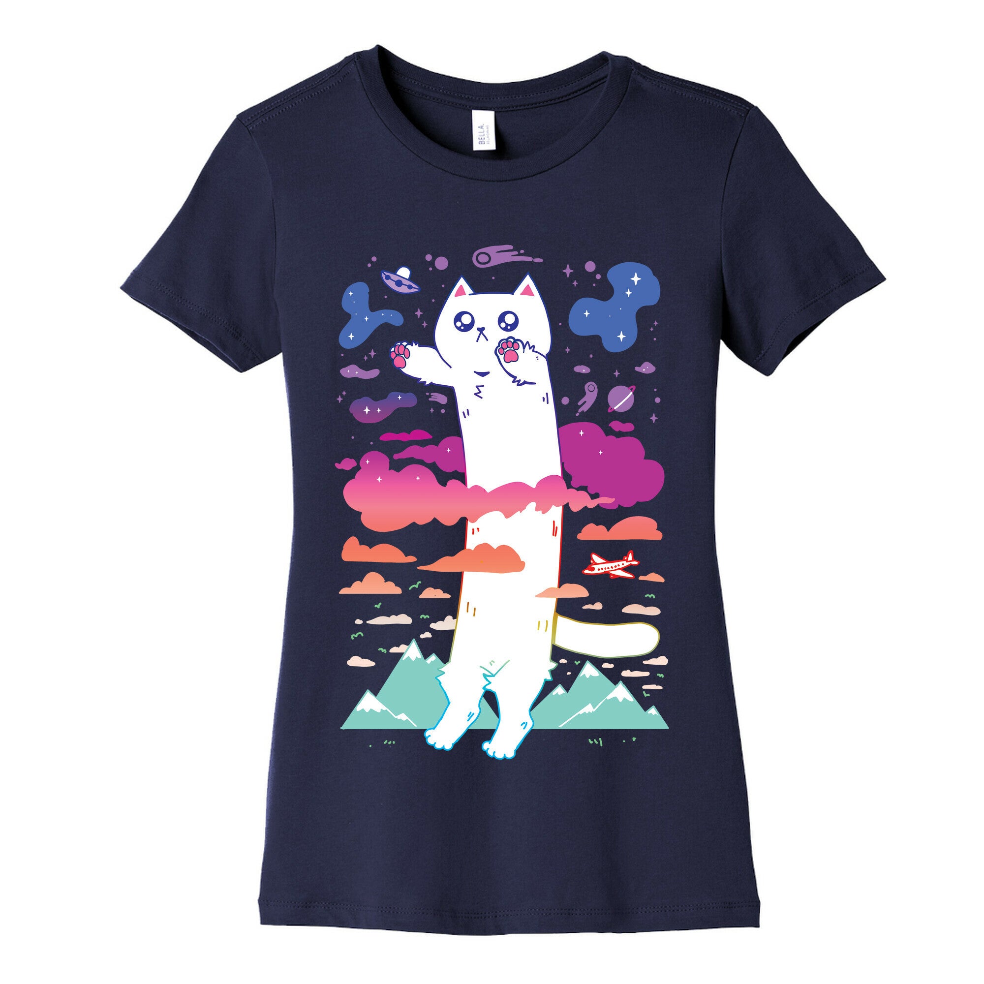 Long Cat Women's Cotton Tee