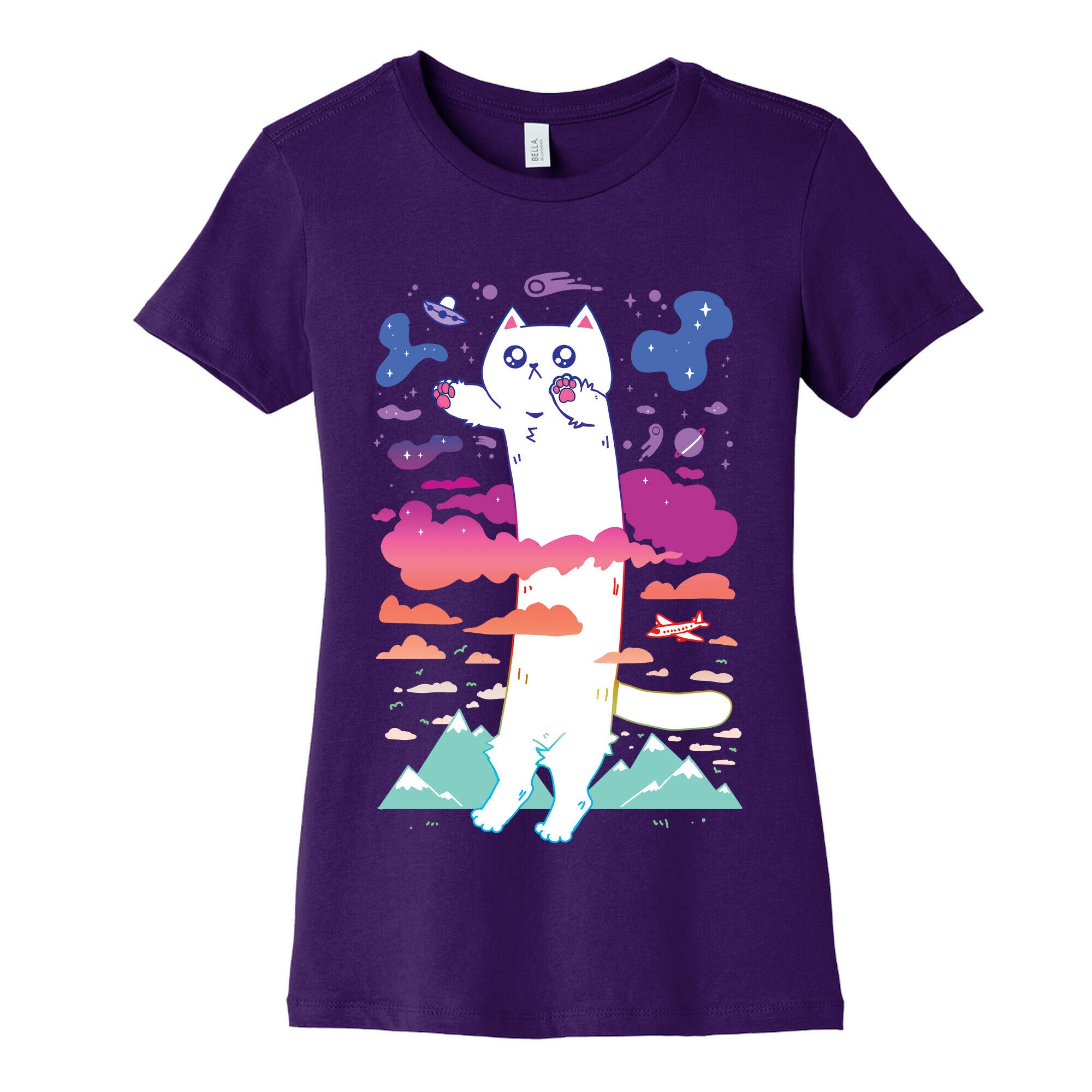 Long Cat Women's Cotton Tee