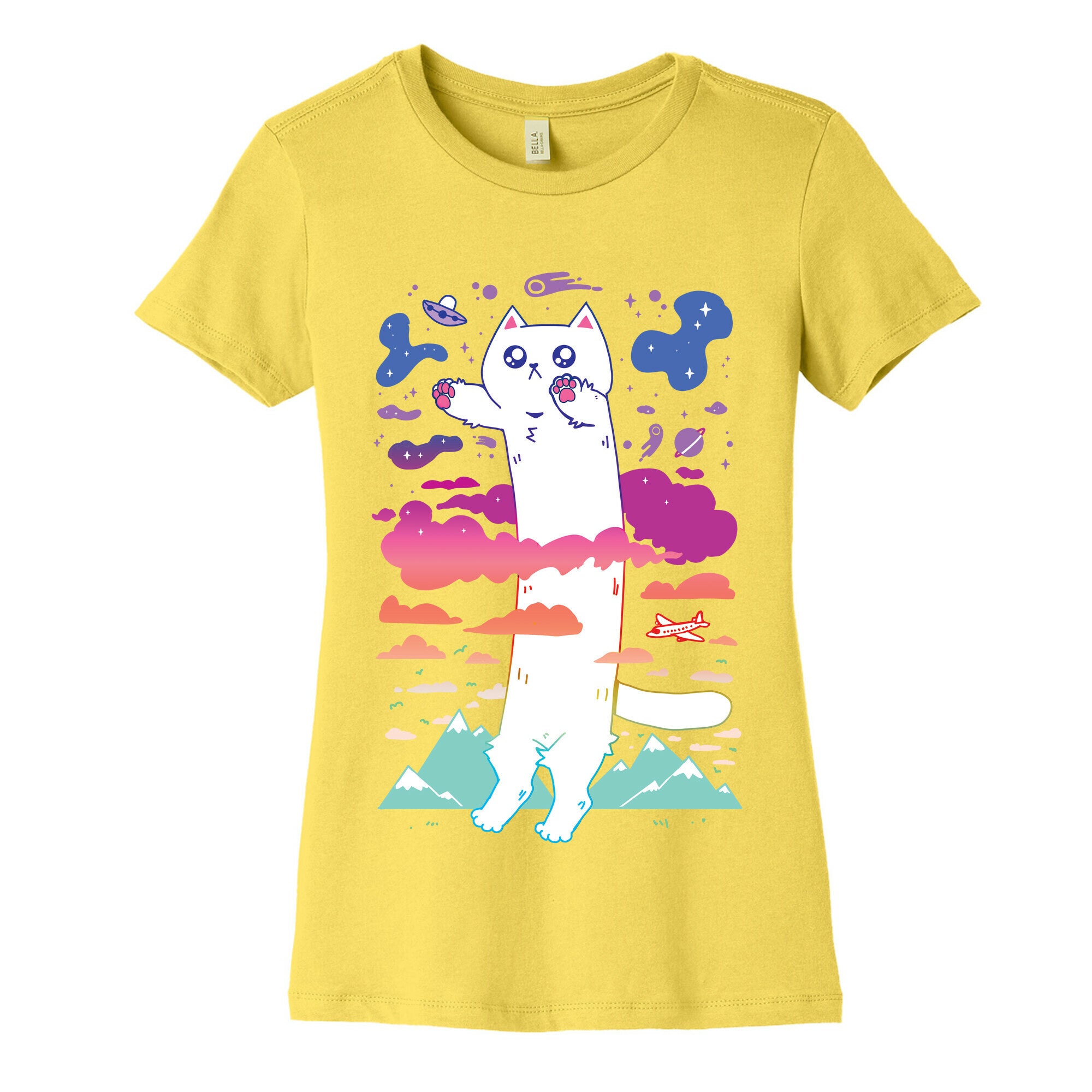Long Cat Women's Cotton Tee