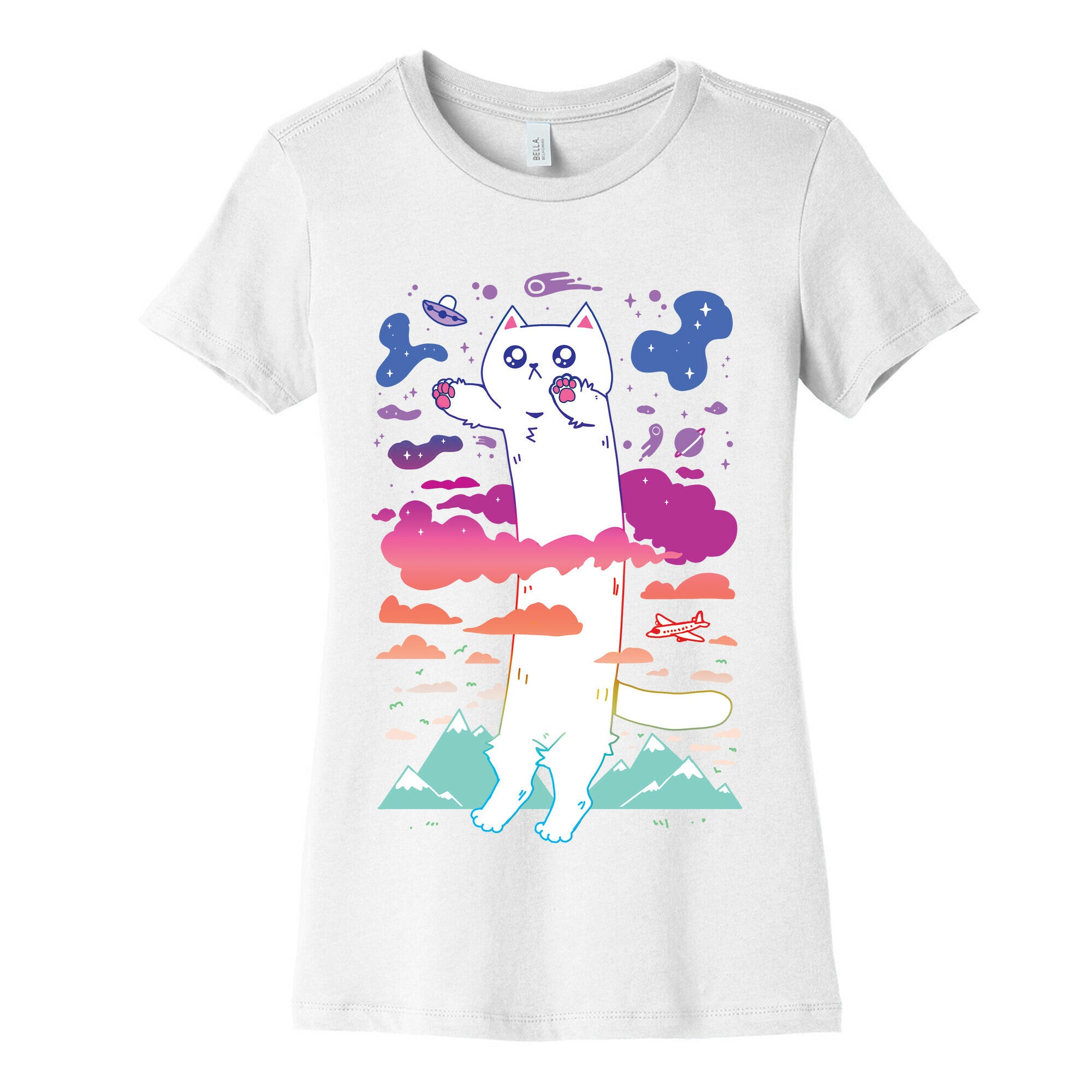 Long Cat Women's Cotton Tee