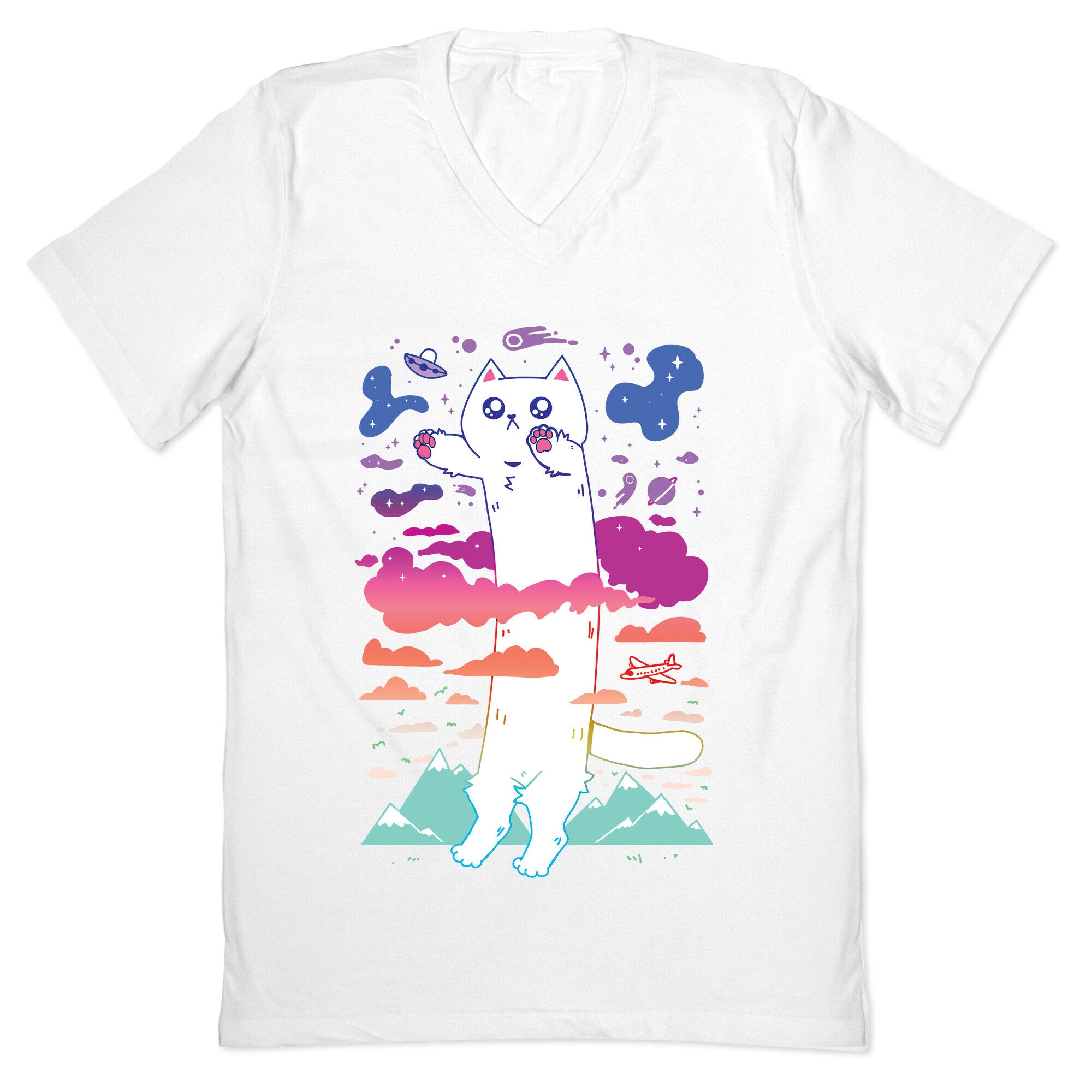 Long Cat V-Neck