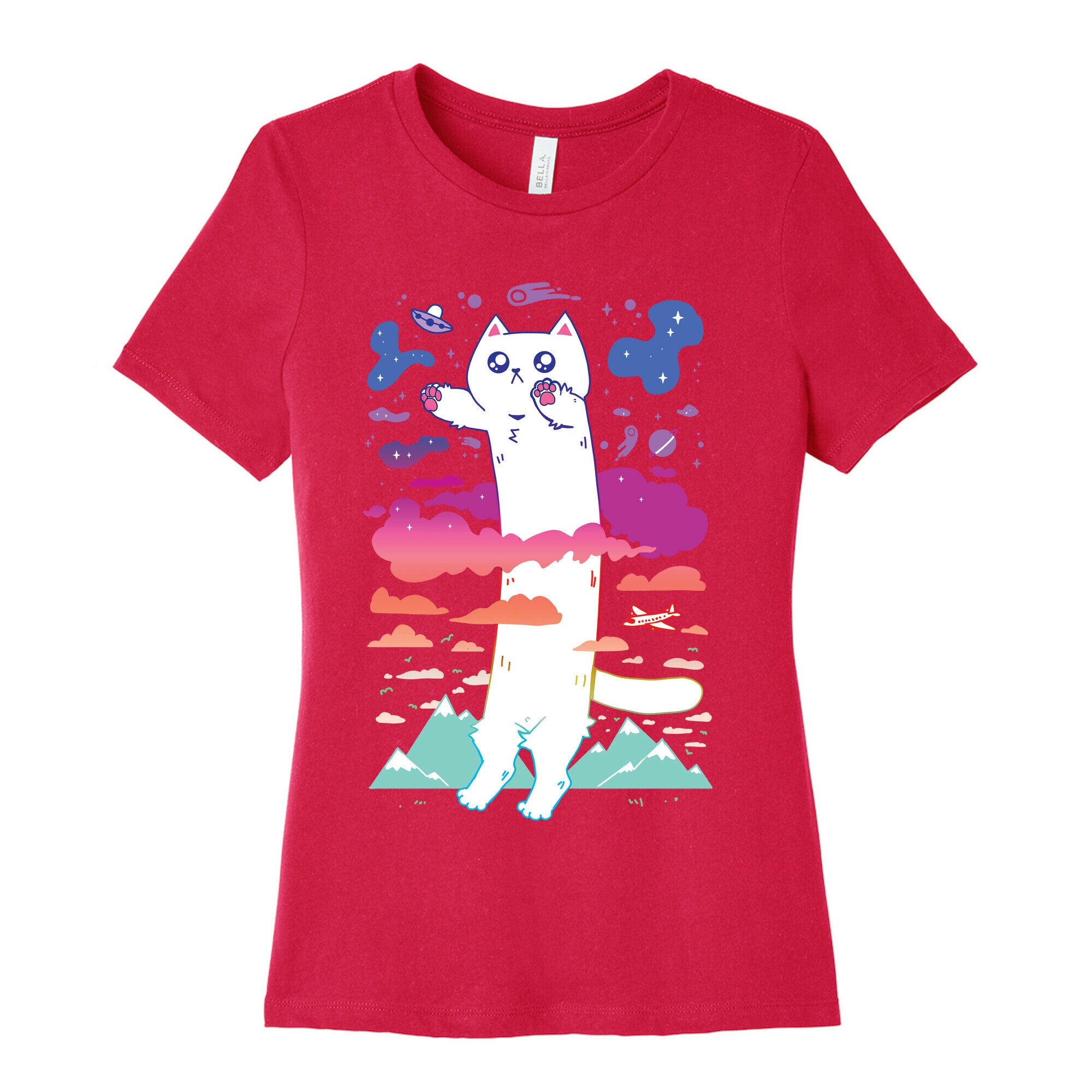 Long Cat Women's Cotton Tee