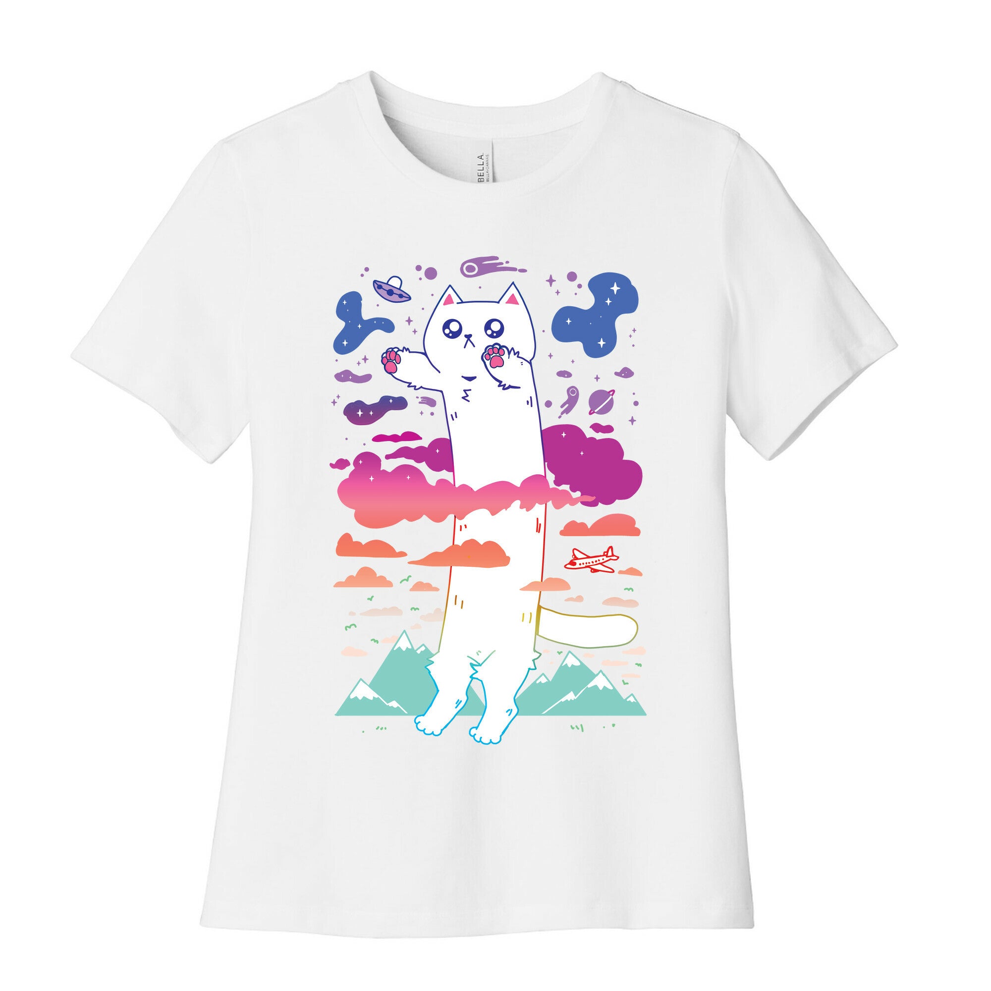Long Cat Women's Cotton Tee