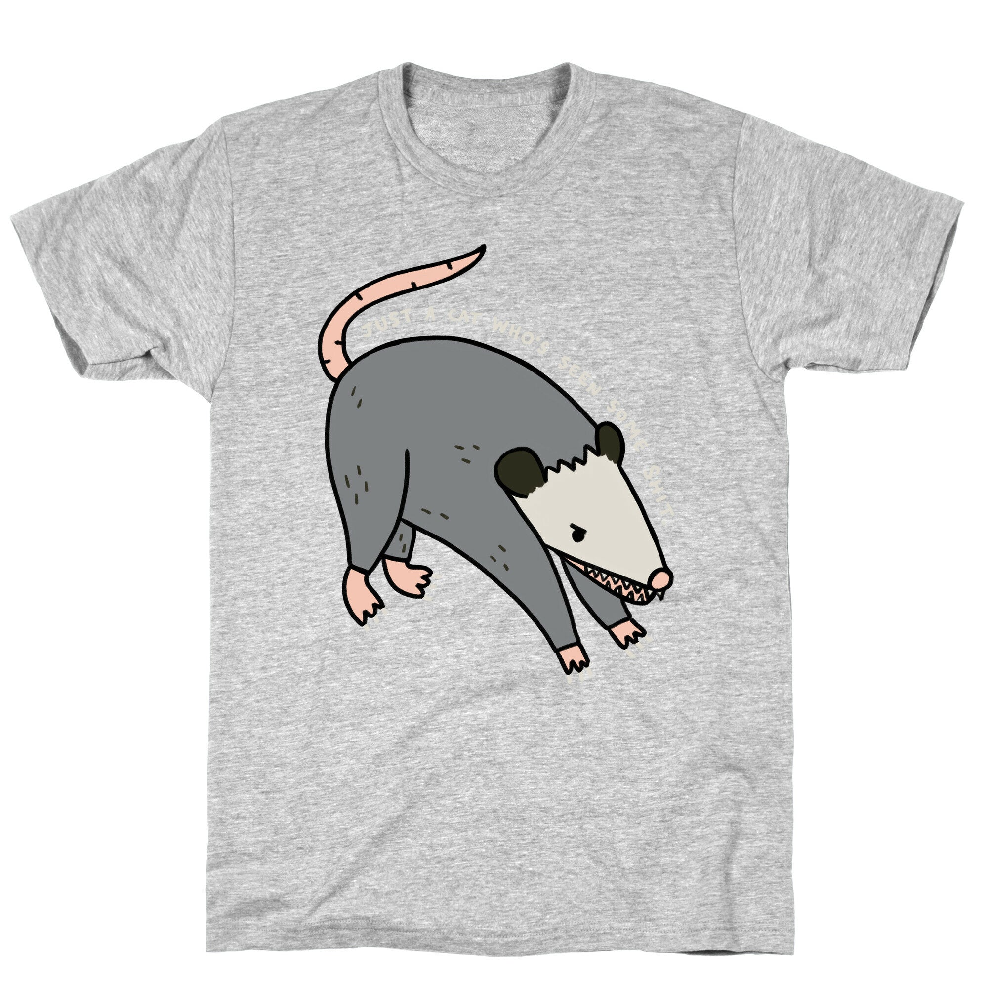 Just A Cat Who's Seen Some Shit Opossum T-Shirt