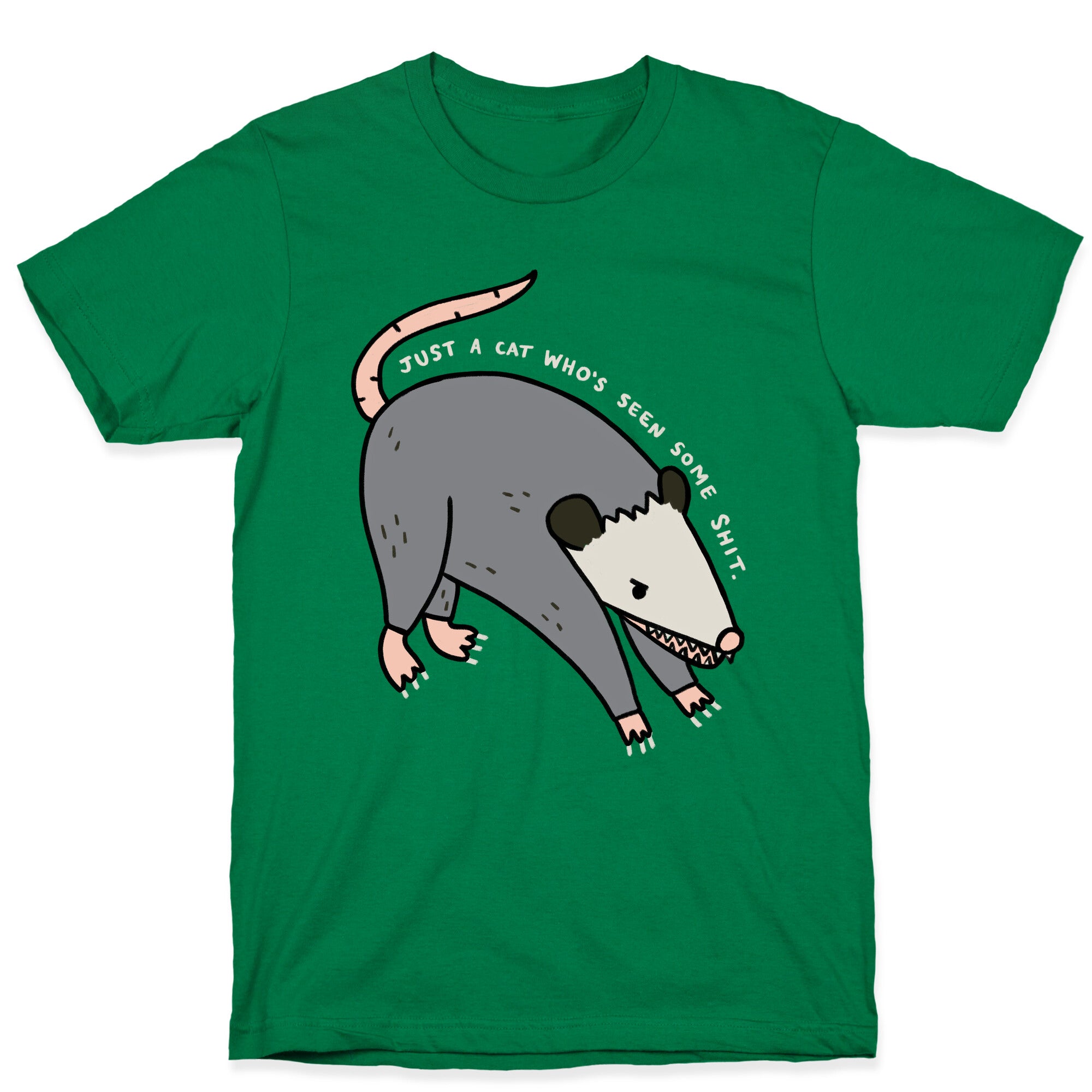Just A Cat Who's Seen Some Shit Opossum T-Shirt