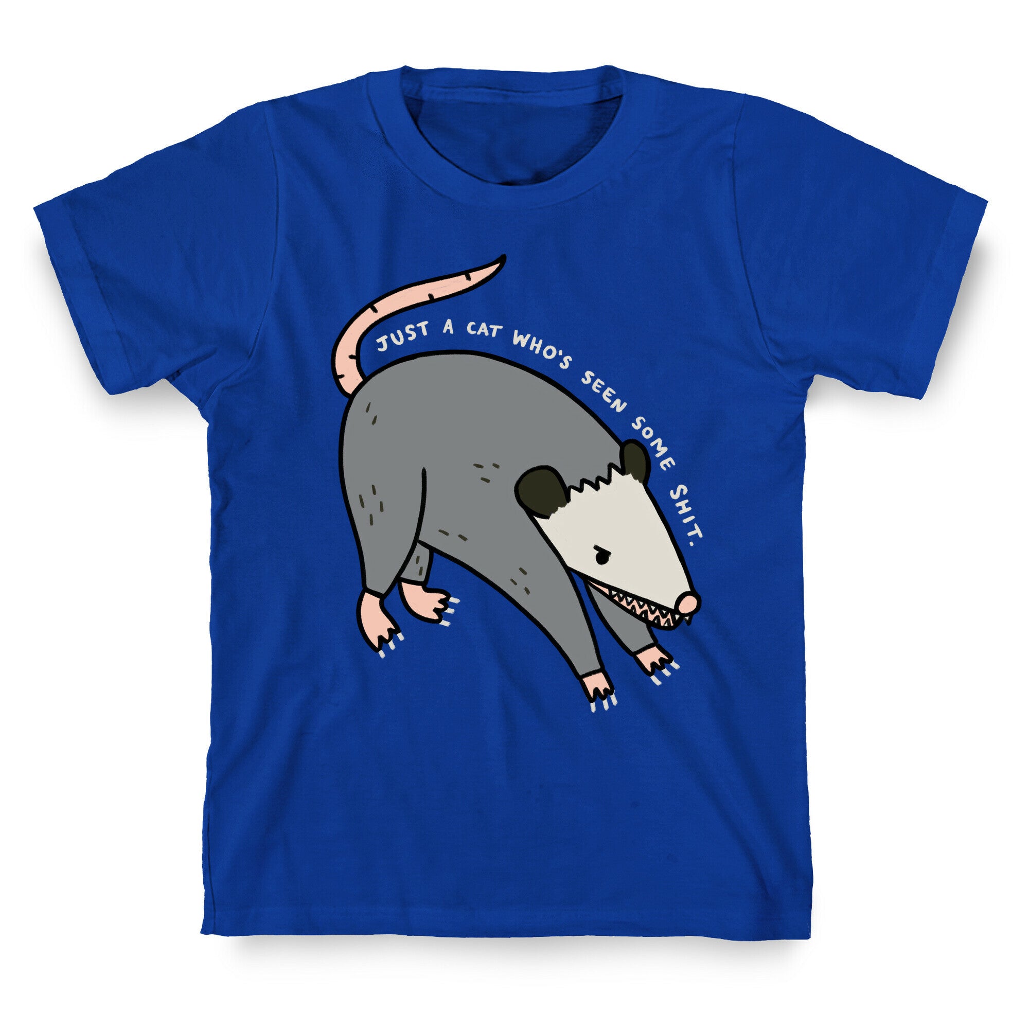 Just A Cat Who's Seen Some Shit Opossum T-Shirt