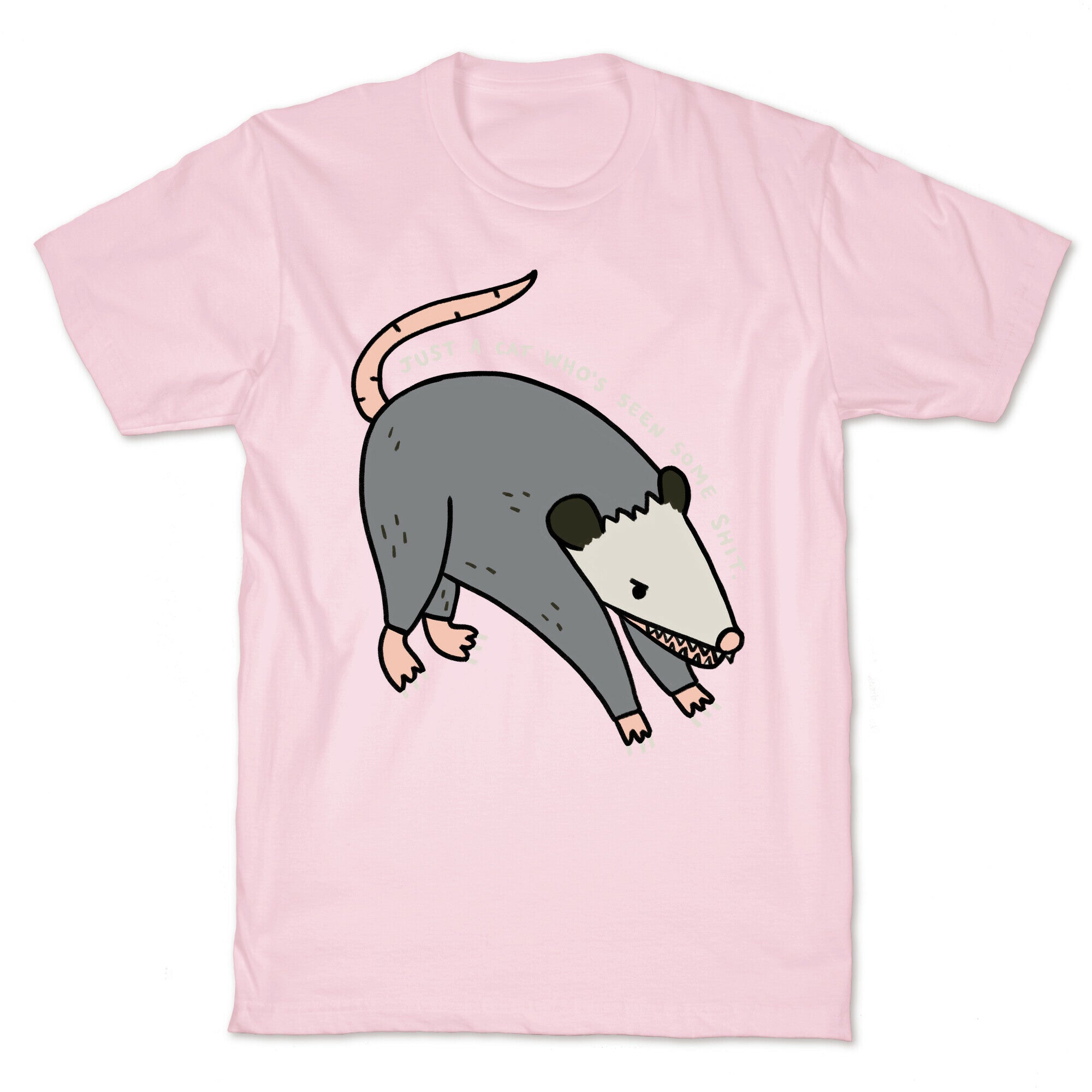 Just A Cat Who's Seen Some Shit Opossum T-Shirt