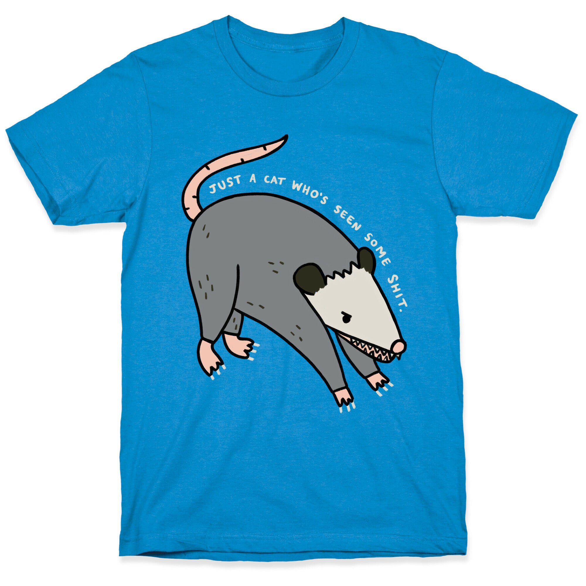 Just A Cat Who's Seen Some Shit Opossum T-Shirt