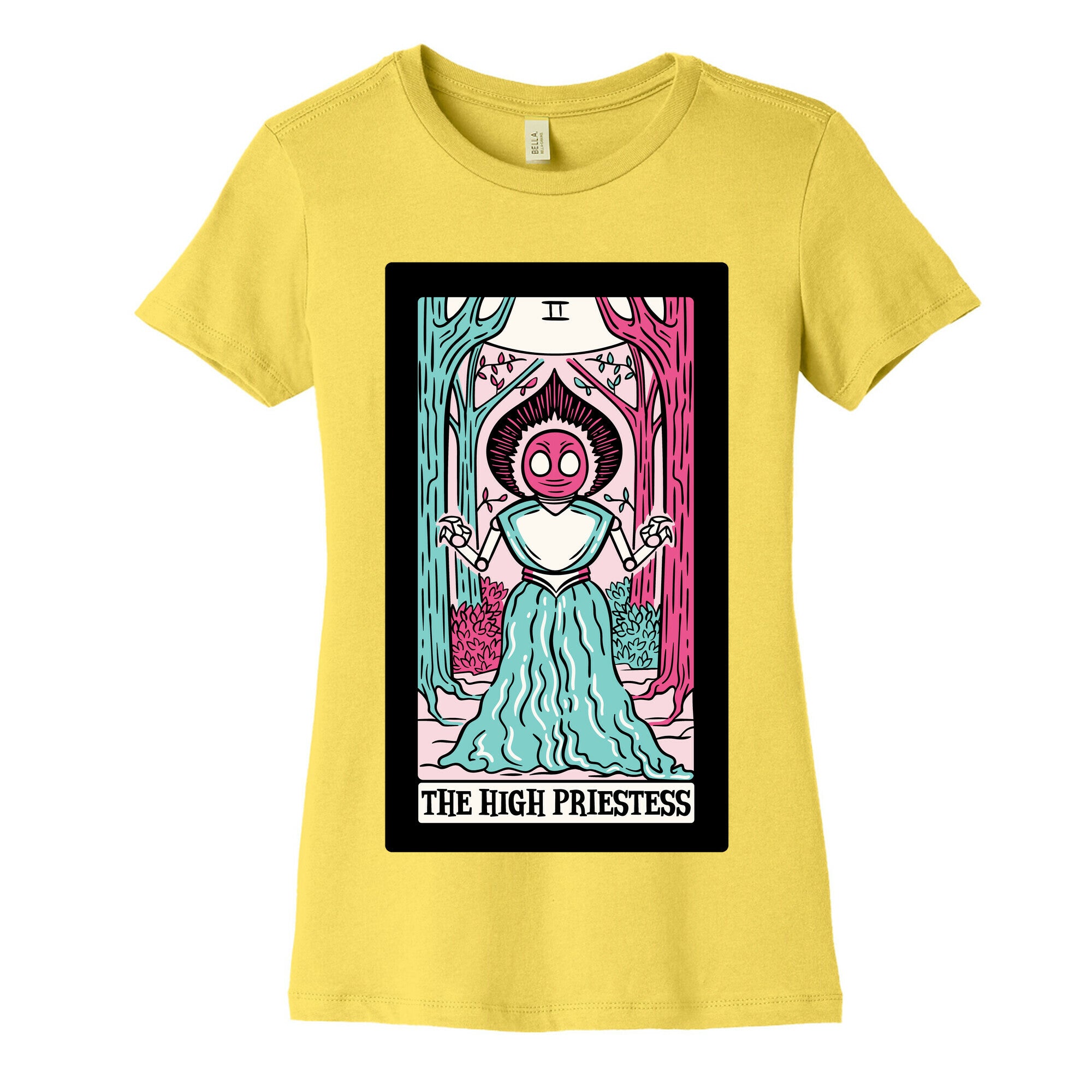 The High Priestess Flatwoods Monster Tarot Card Parody Women's Cotton Tee