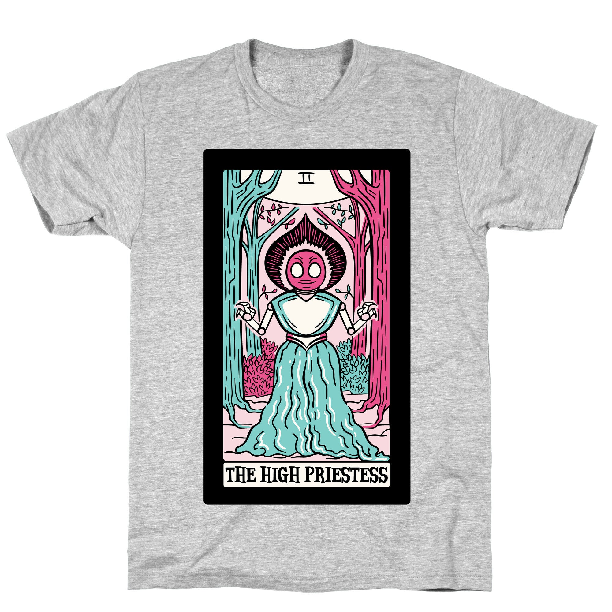 The High Priestess Flatwoods Monster Tarot Card Parody T-Shirt