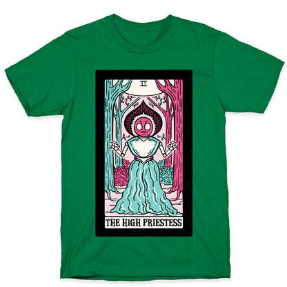 The High Priestess Flatwoods Monster Tarot Card Parody T-Shirt
