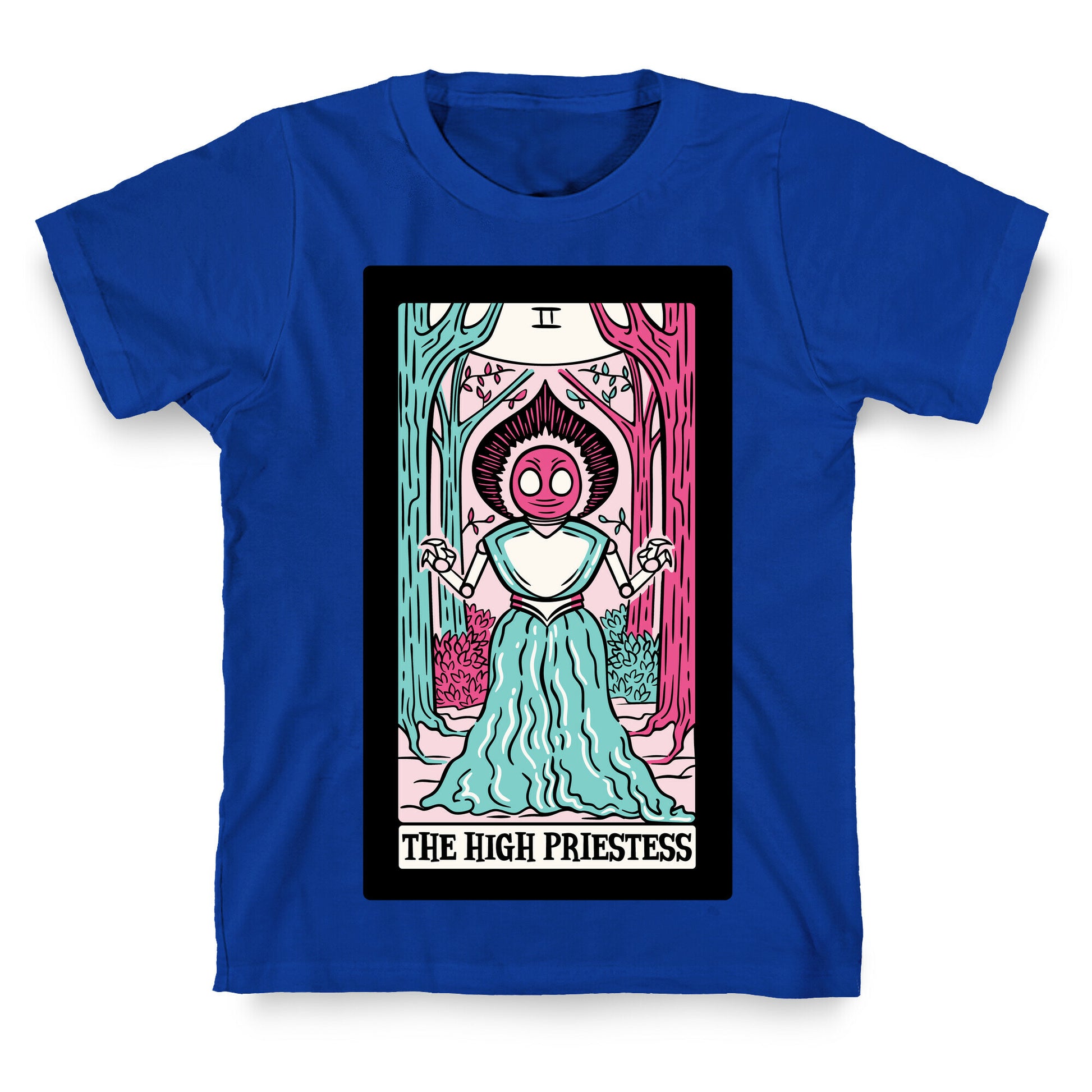 The High Priestess Flatwoods Monster Tarot Card Parody T-Shirt