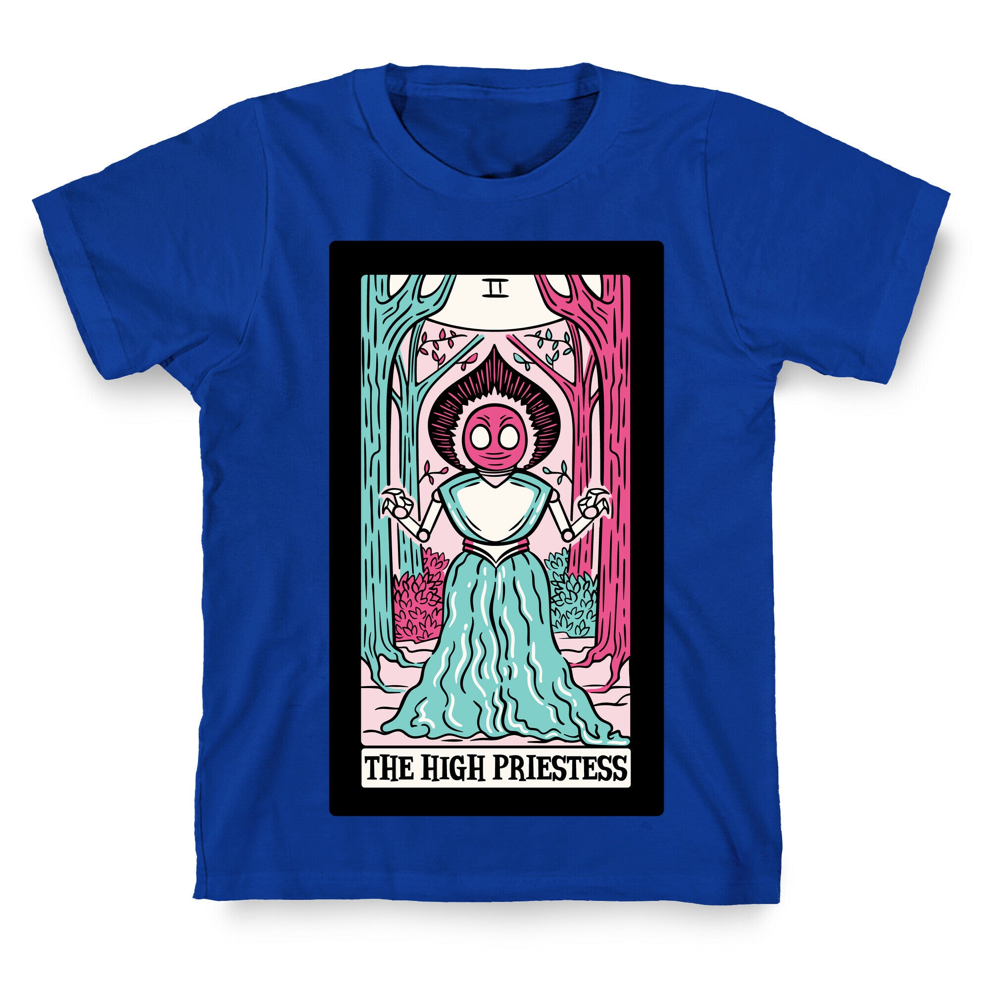 The High Priestess Flatwoods Monster Tarot Card Parody T-Shirt