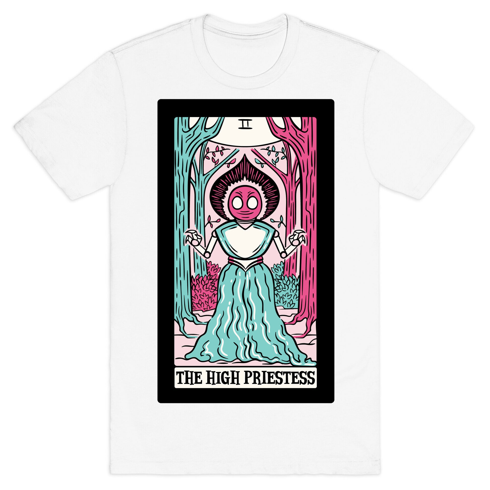 The High Priestess Flatwoods Monster Tarot Card Parody T-Shirt