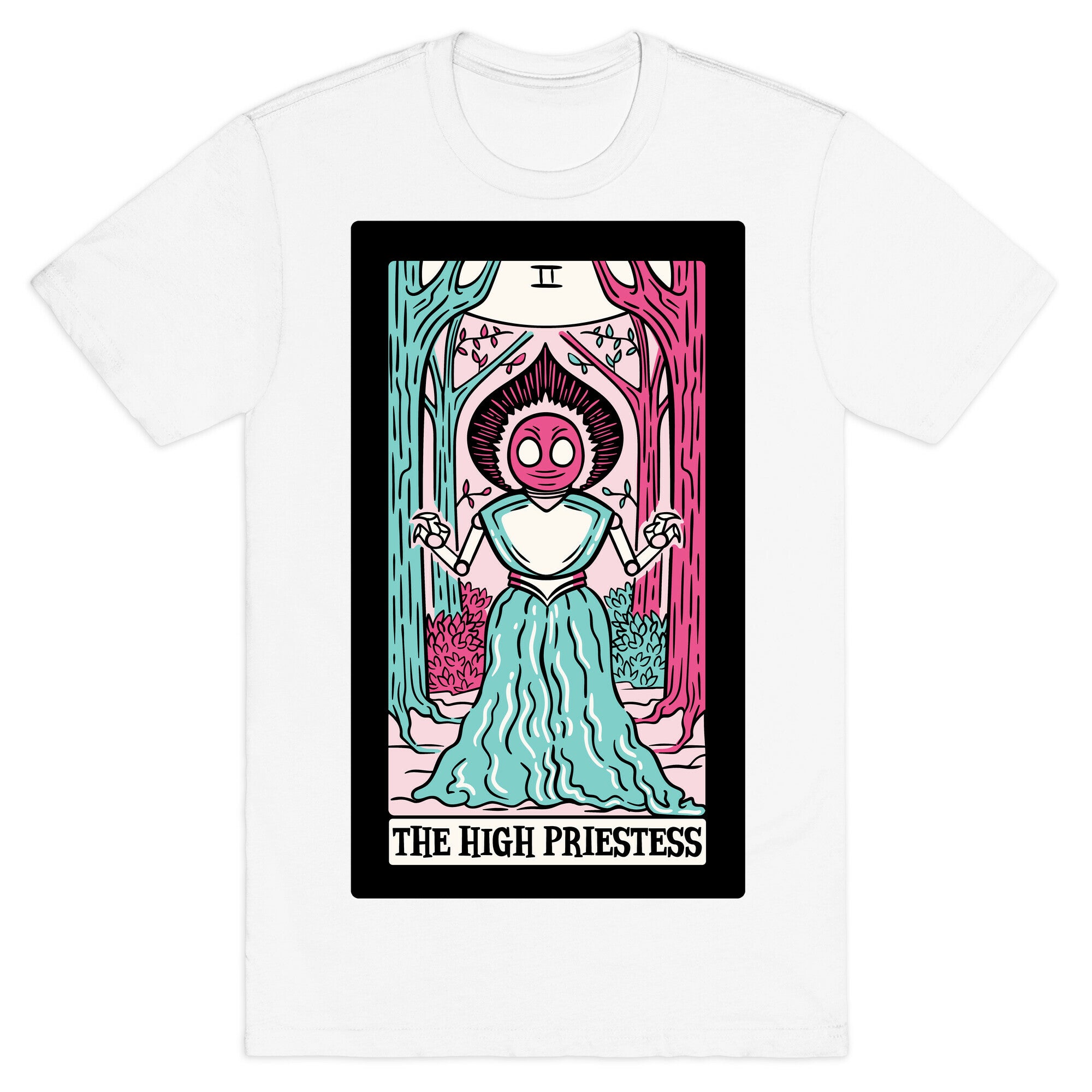The High Priestess Flatwoods Monster Tarot Card Parody T-Shirt