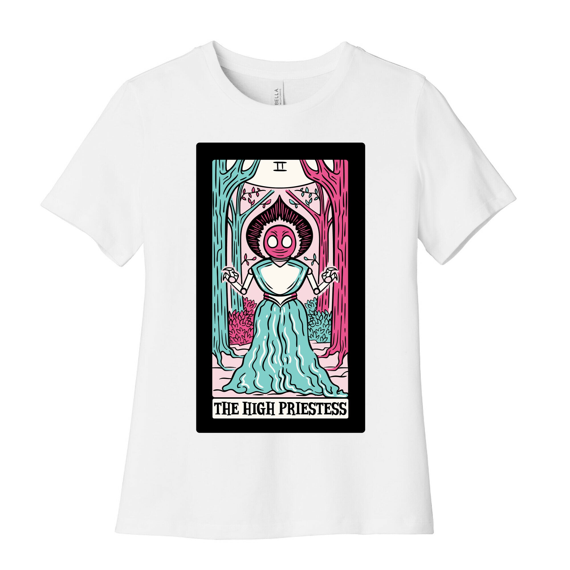 The High Priestess Flatwoods Monster Tarot Card Parody Women's Cotton Tee