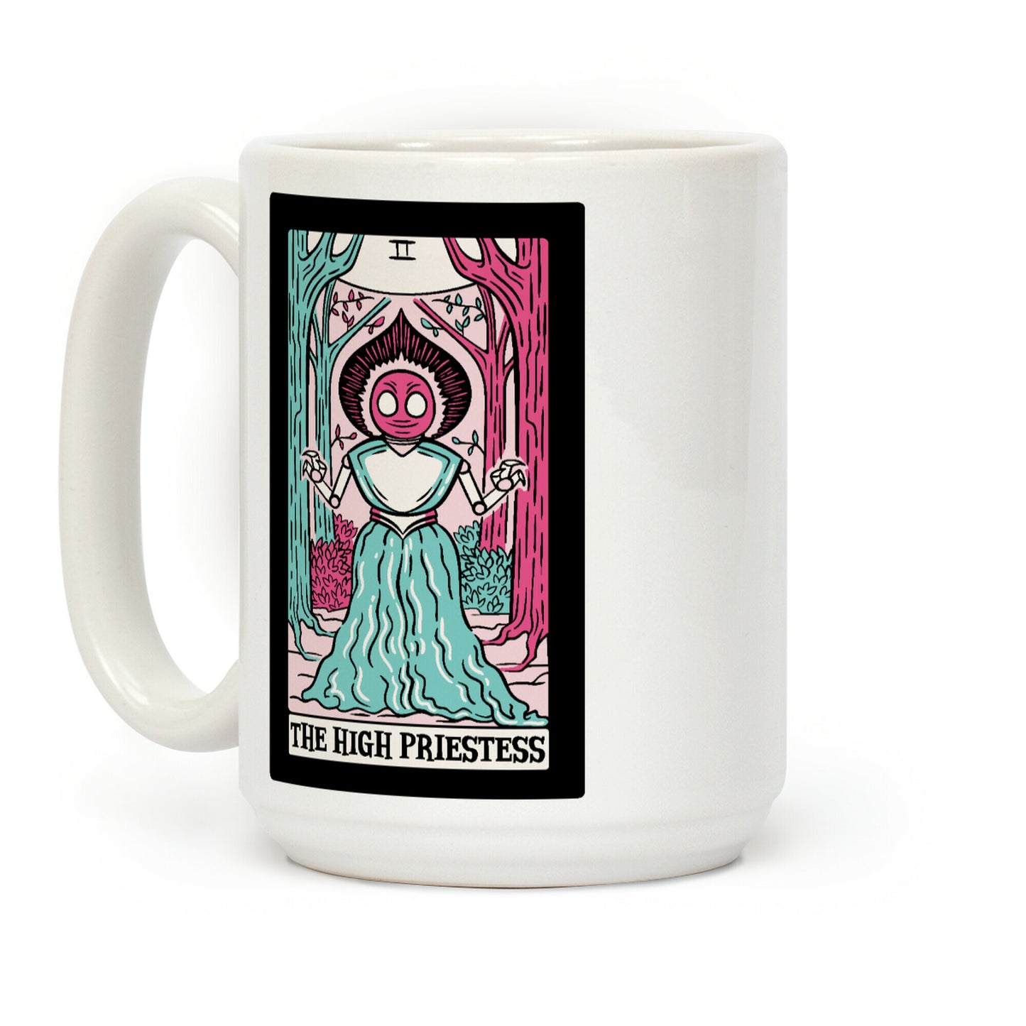 The High Priestess Flatwoods Monster Tarot Card Parody Coffee Mug