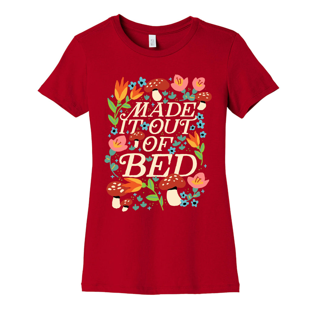 Made It Out Of Bed (Floral) Women's Cotton Tee