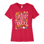 Made It Out Of Bed (Floral) Women's Cotton Tee