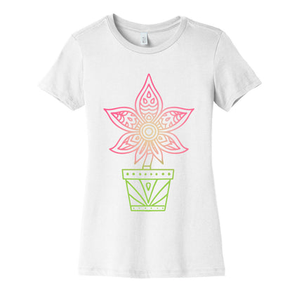 Mandala Weed Flower Women's Cotton Tee