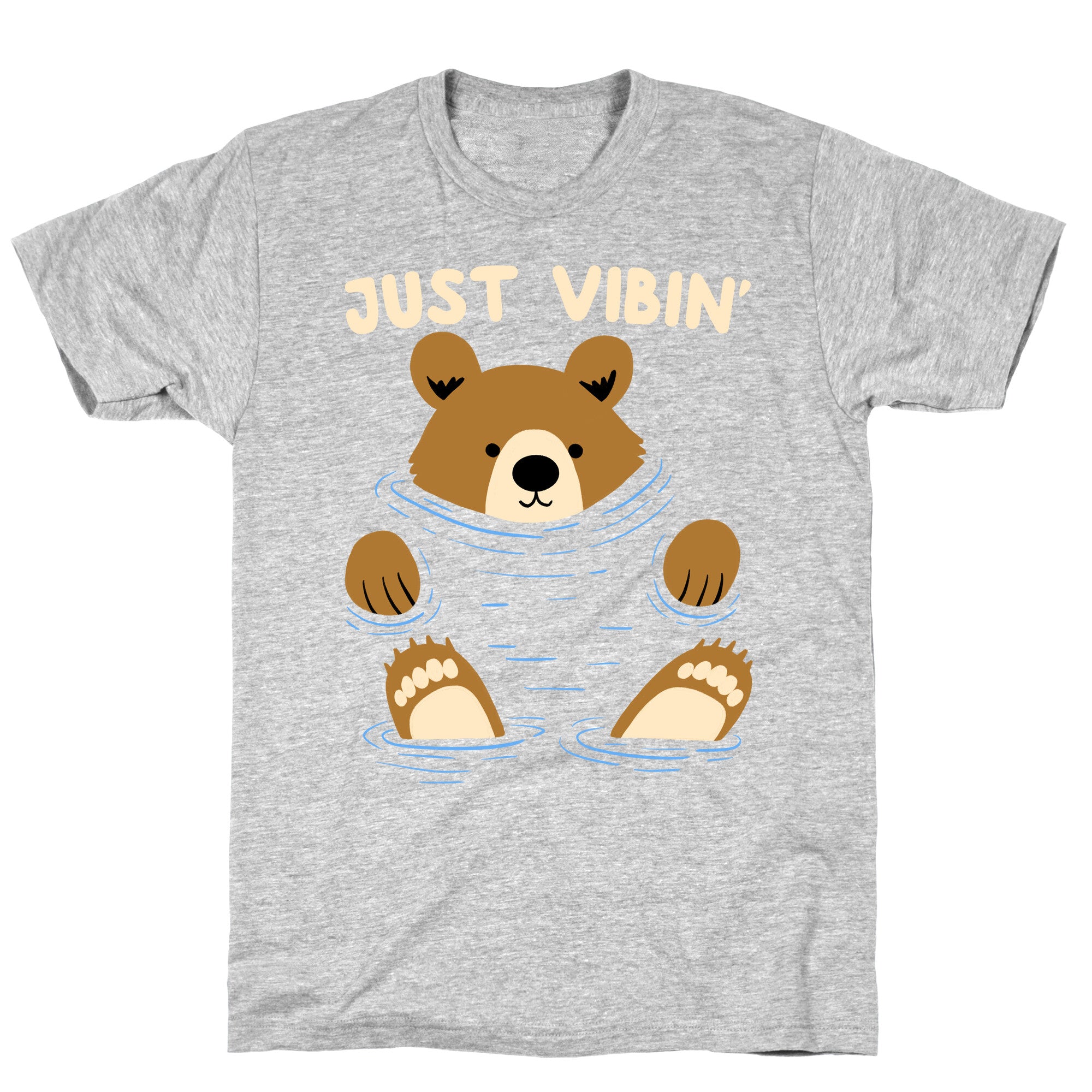 Just Vibin' River Bear T-Shirt