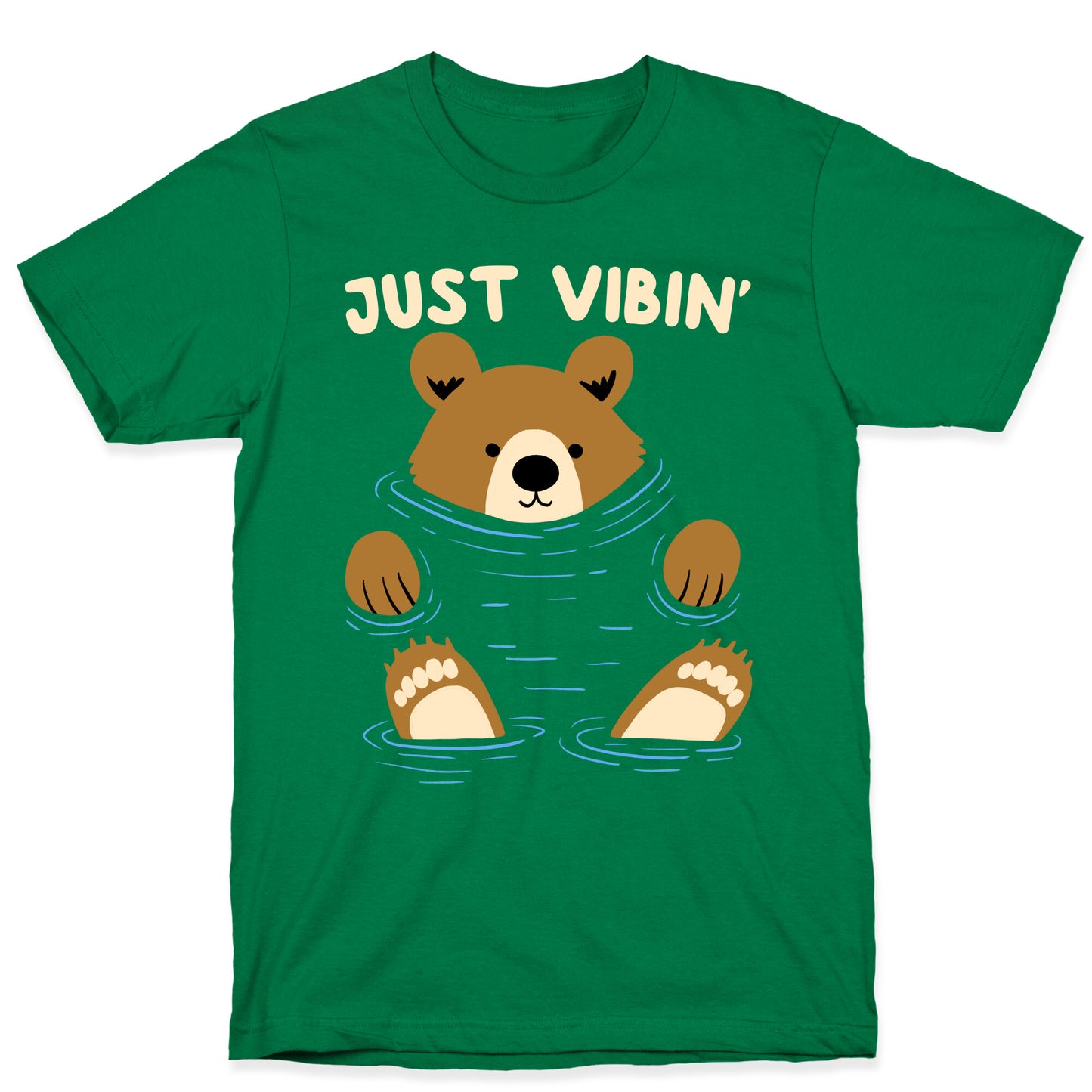 Just Vibin' River Bear T-Shirt
