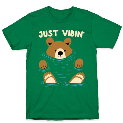 Just Vibin' River Bear T-Shirt