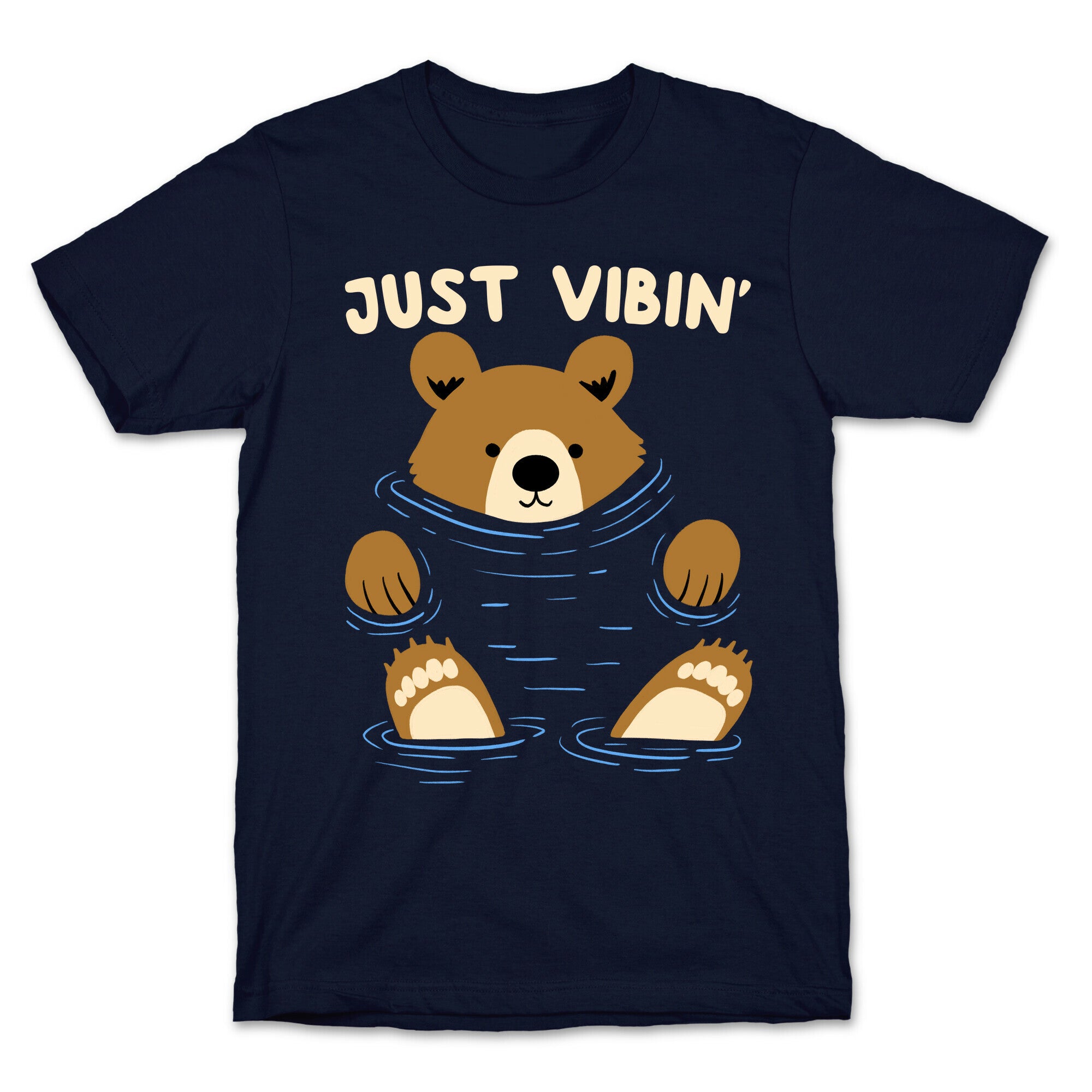 Just Vibin' River Bear T-Shirt