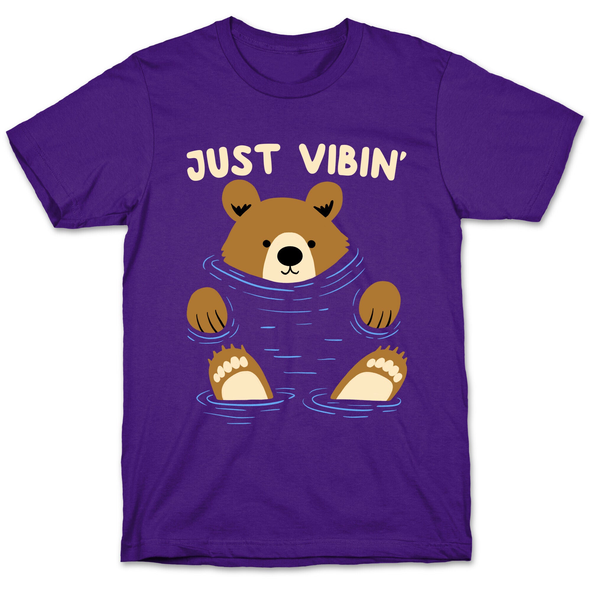 Just Vibin' River Bear T-Shirt