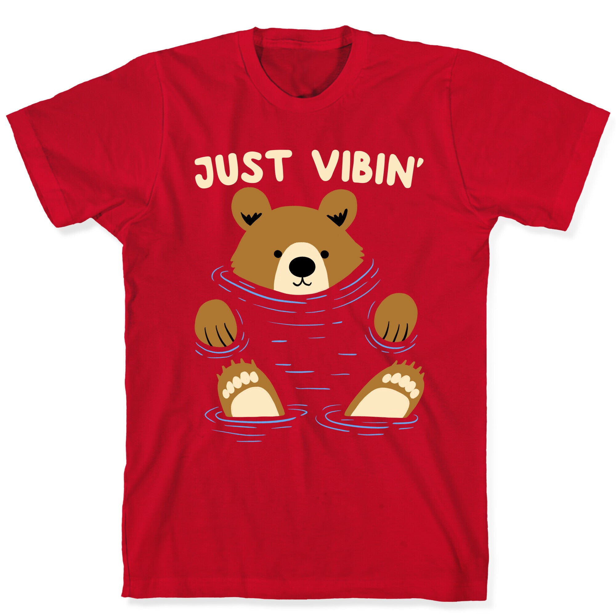 Just Vibin' River Bear T-Shirt