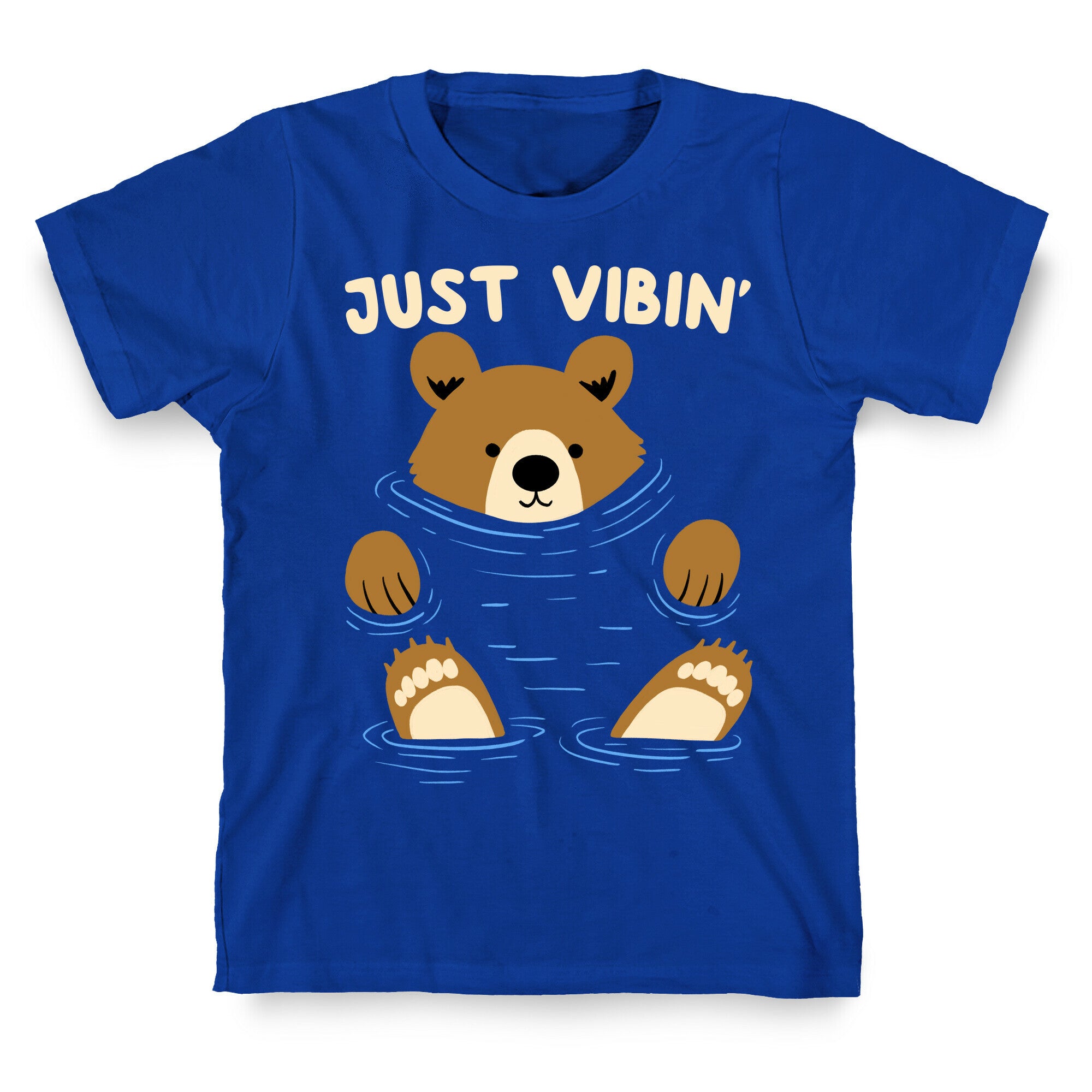 Just Vibin' River Bear T-Shirt