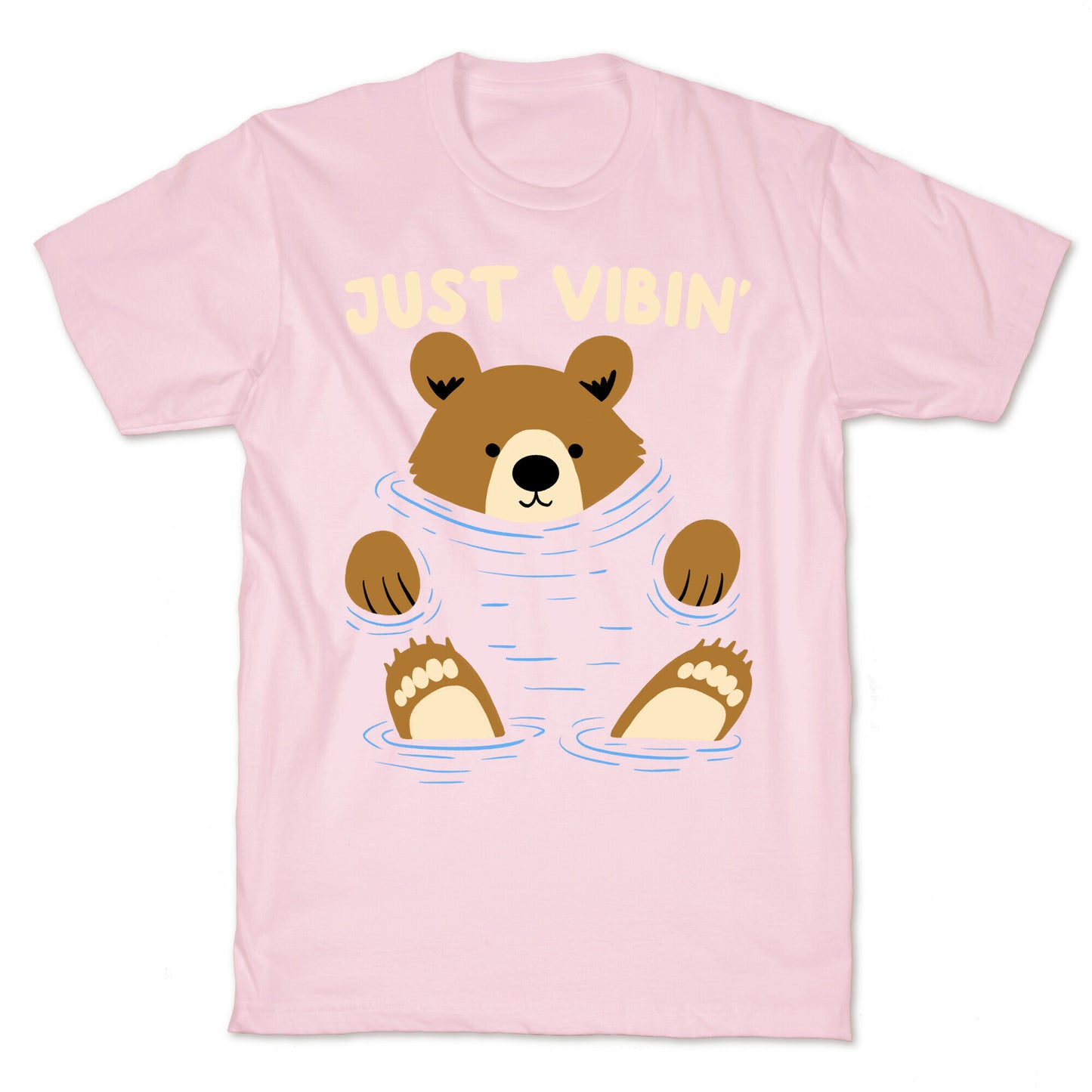 Just Vibin' River Bear T-Shirt
