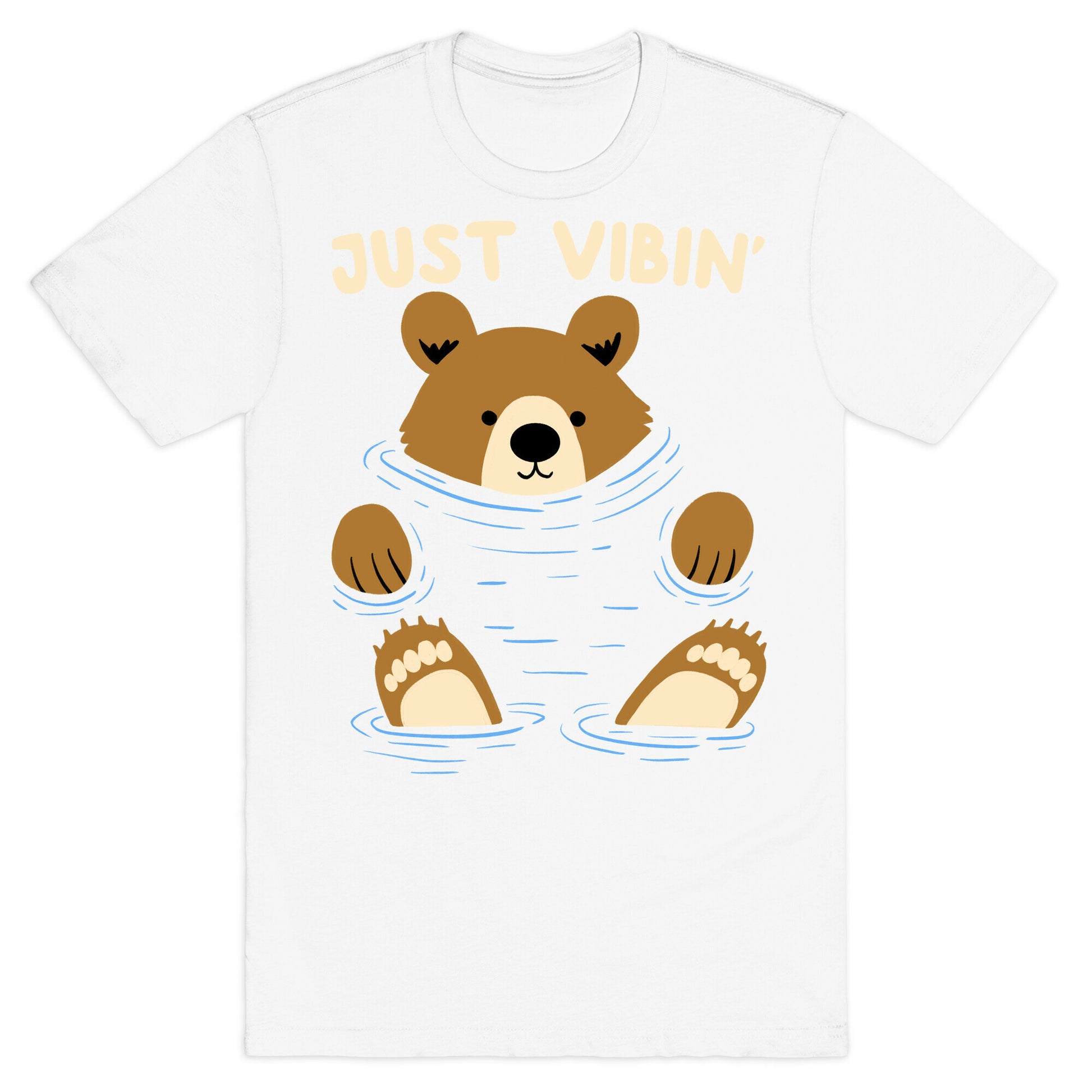 Just Vibin' River Bear T-Shirt