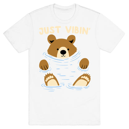 Just Vibin' River Bear T-Shirt