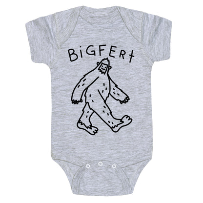 Derpy Bigfert Sasquatch Baby One Piece