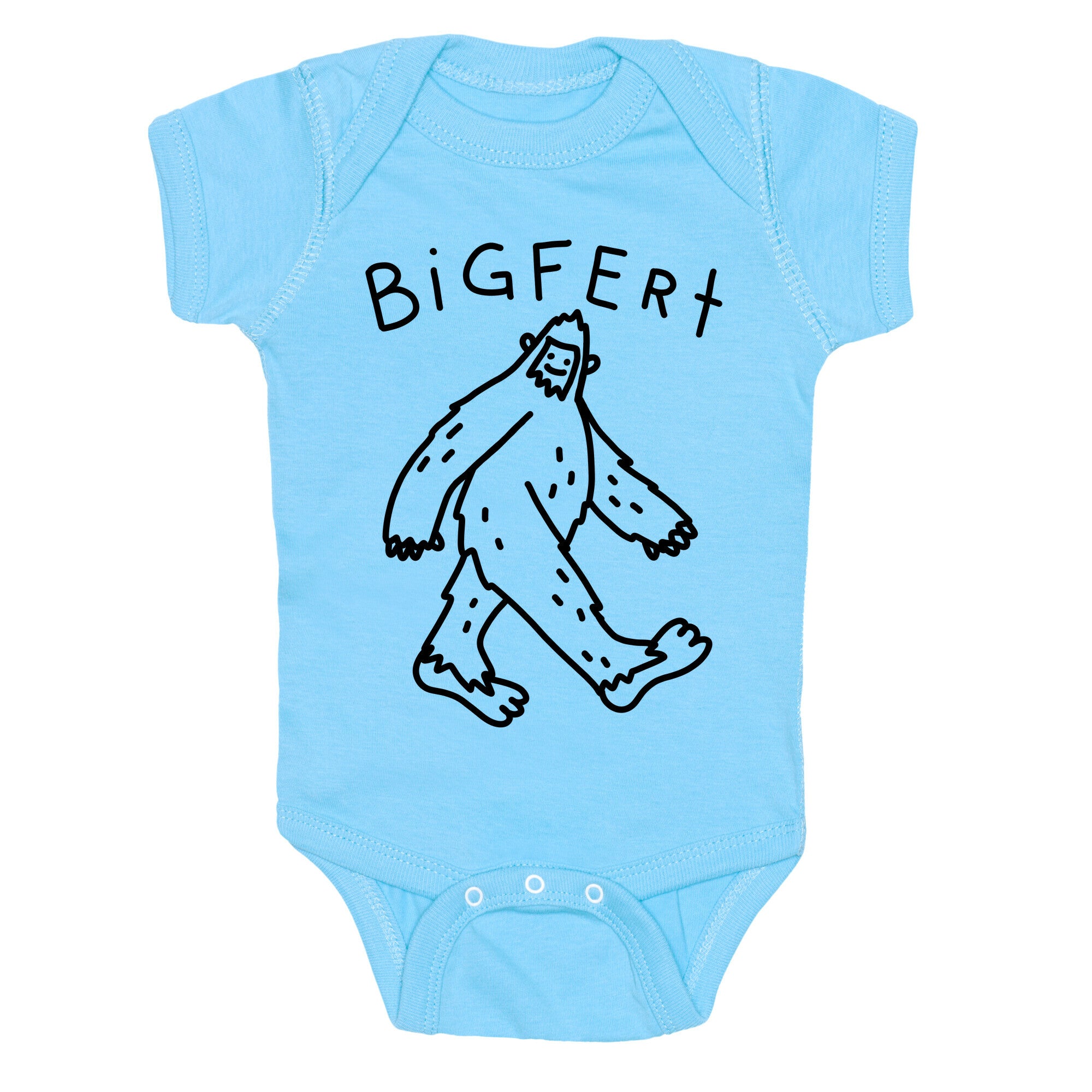 Derpy Bigfert Sasquatch Baby One Piece