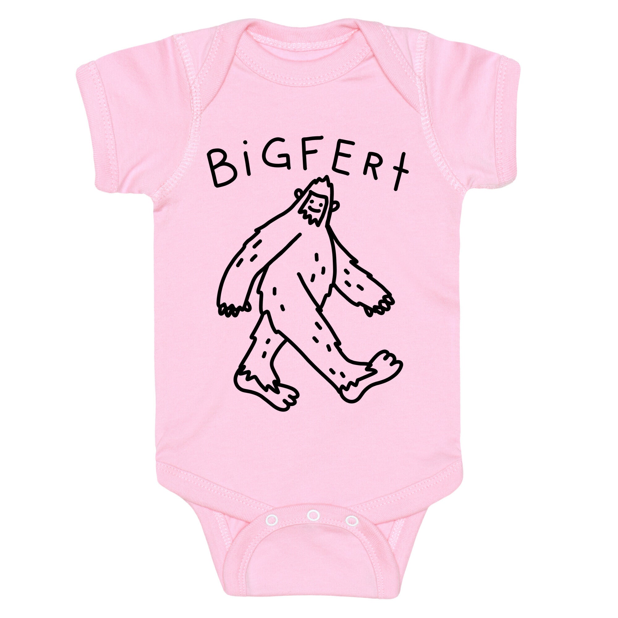 Derpy Bigfert Sasquatch Baby One Piece