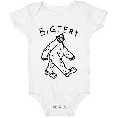 Derpy Bigfert Sasquatch Baby One Piece