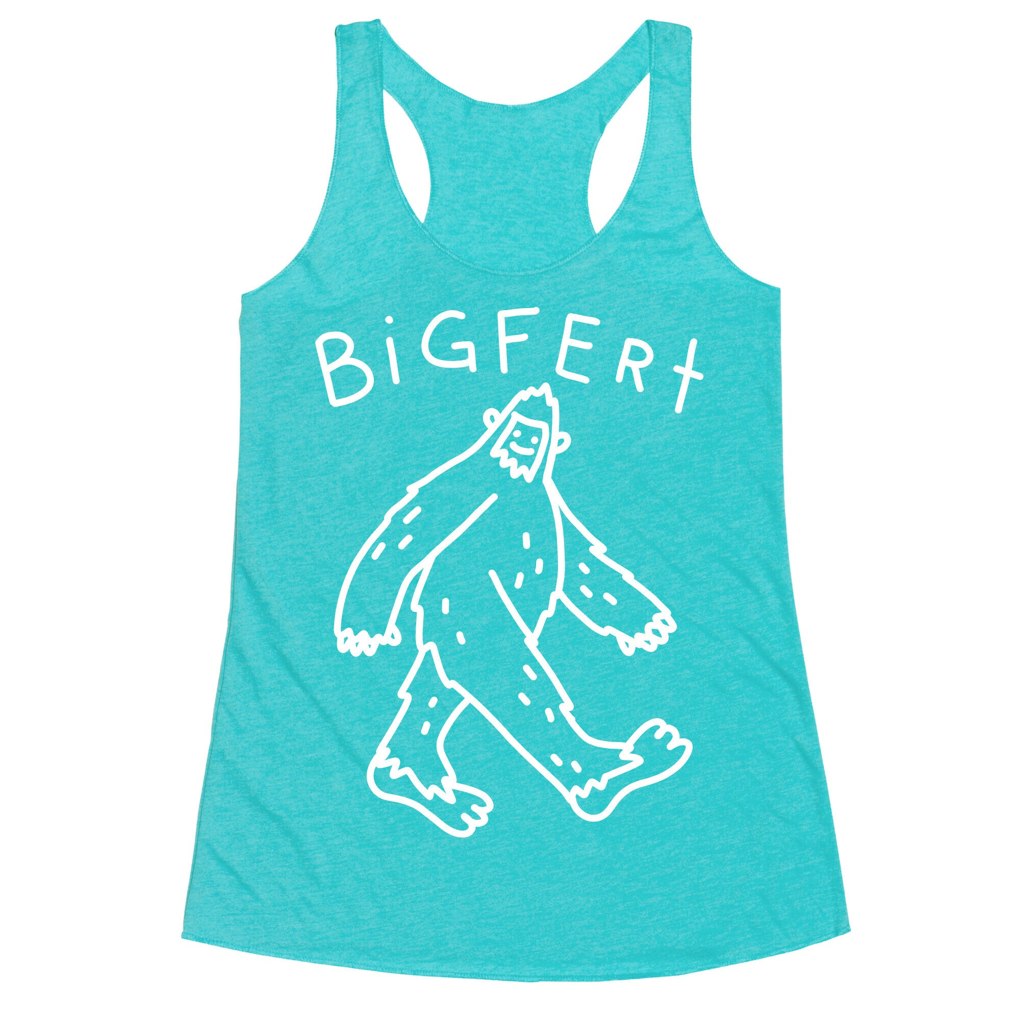 Derpy Bigfert Sasquatch  Racerback Tank