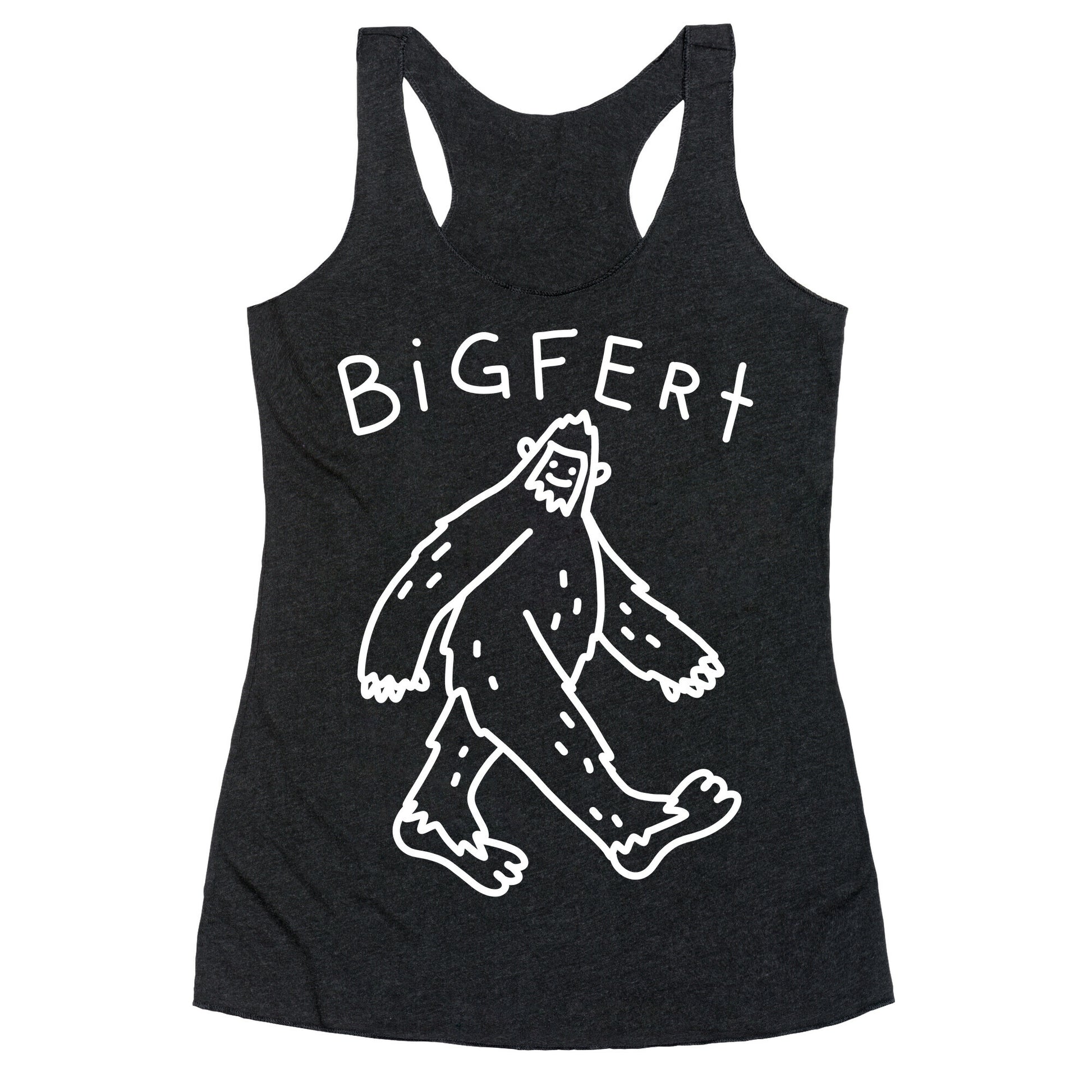 Derpy Bigfert Sasquatch  Racerback Tank