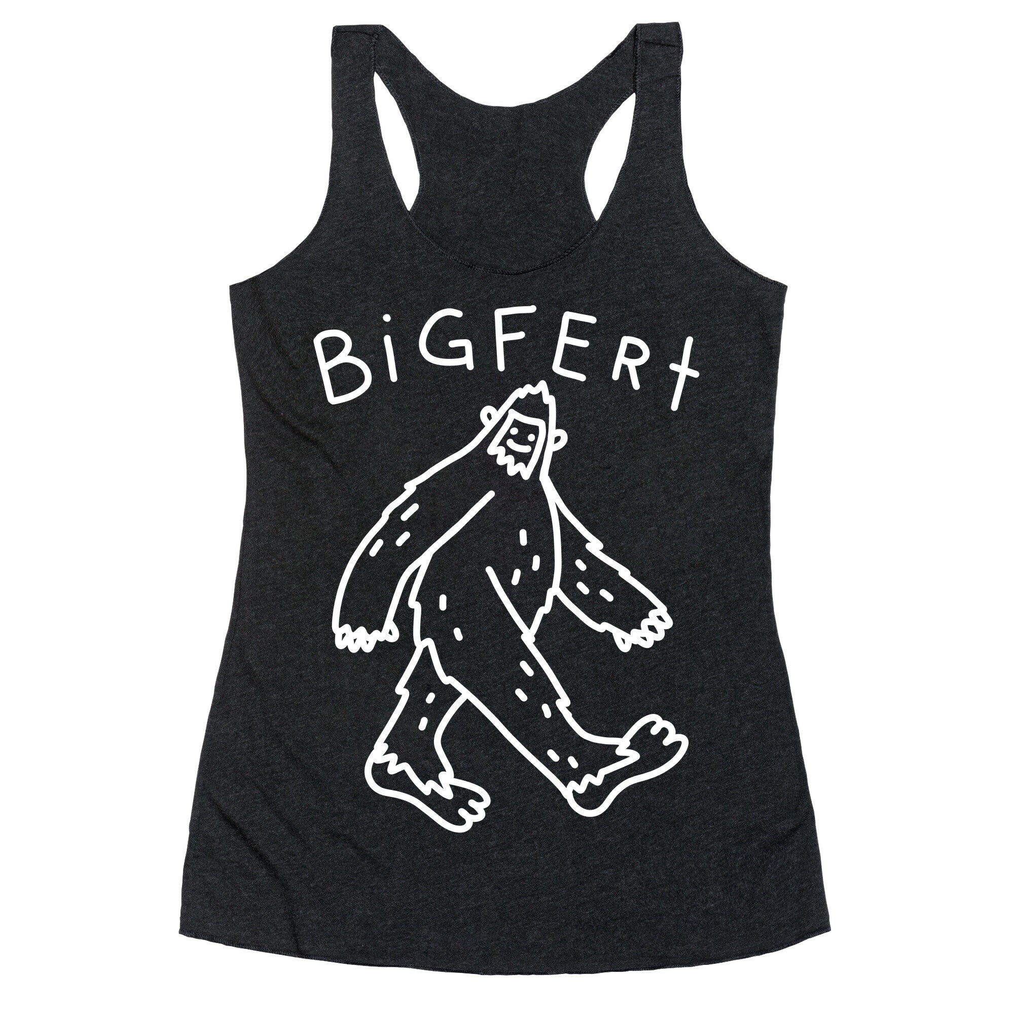 Derpy Bigfert Sasquatch  Racerback Tank