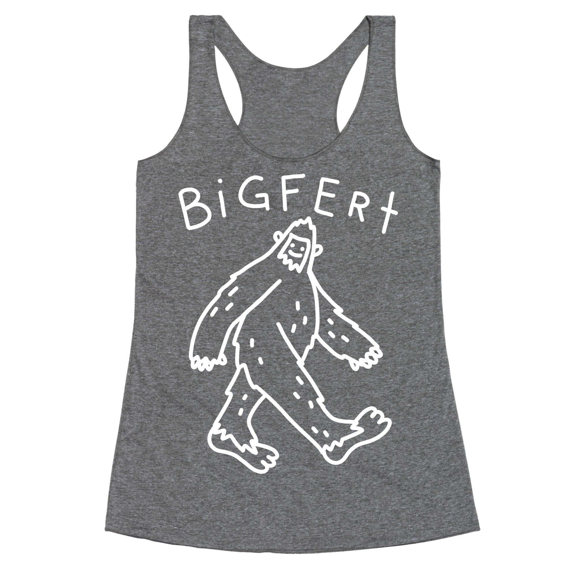 Derpy Bigfert Sasquatch  Racerback Tank