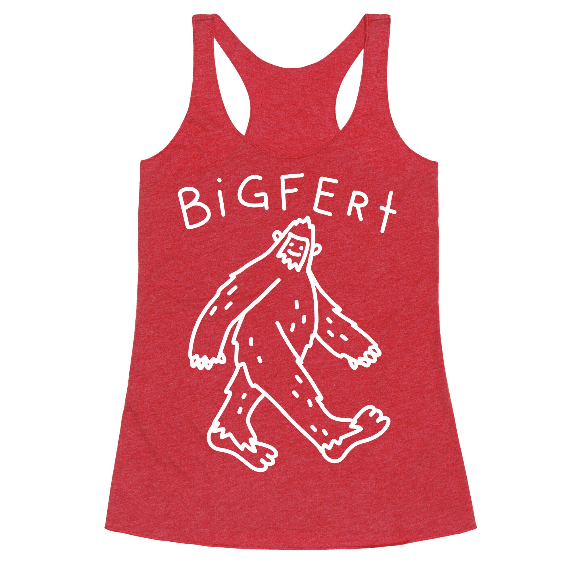 Derpy Bigfert Sasquatch  Racerback Tank