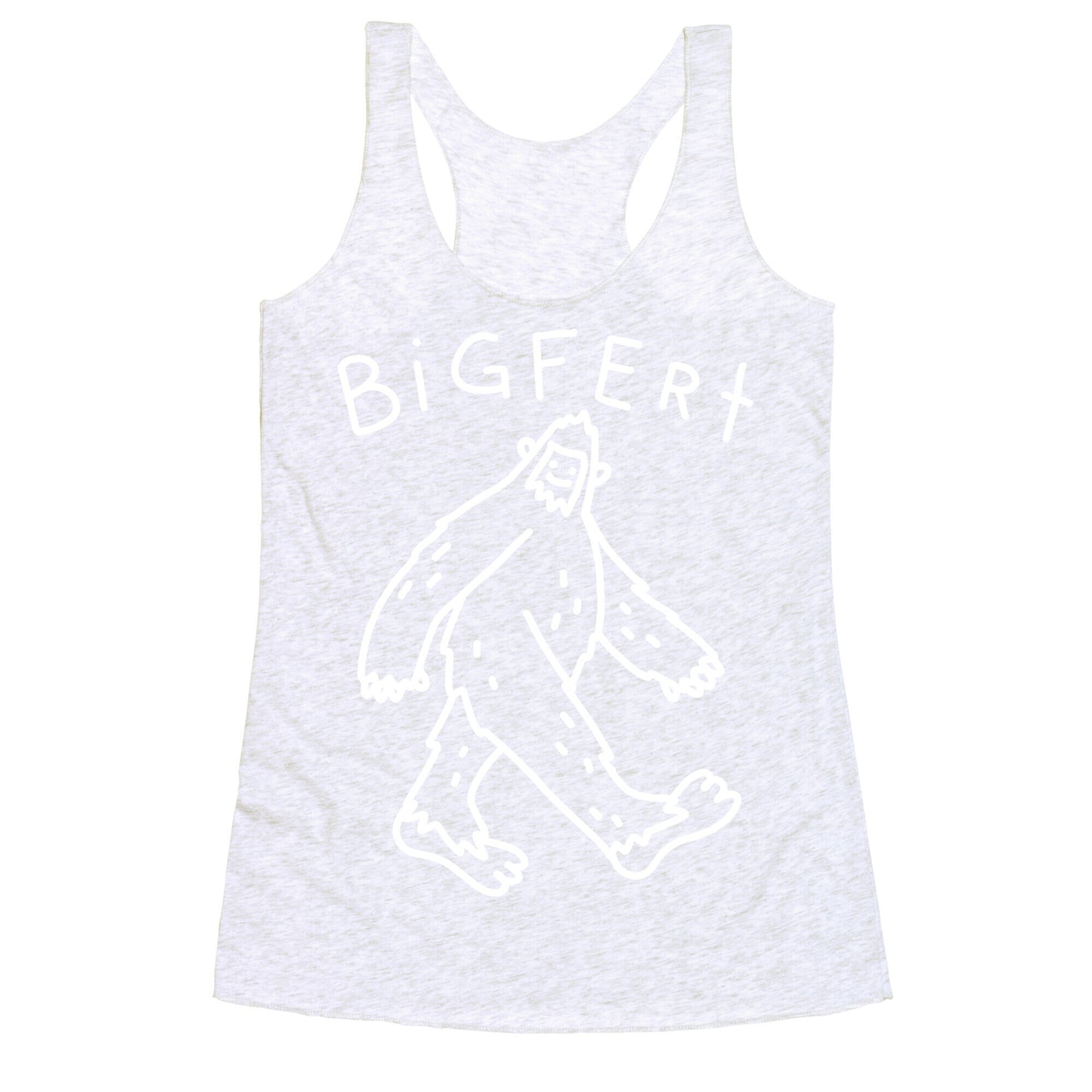 Derpy Bigfert Sasquatch  Racerback Tank