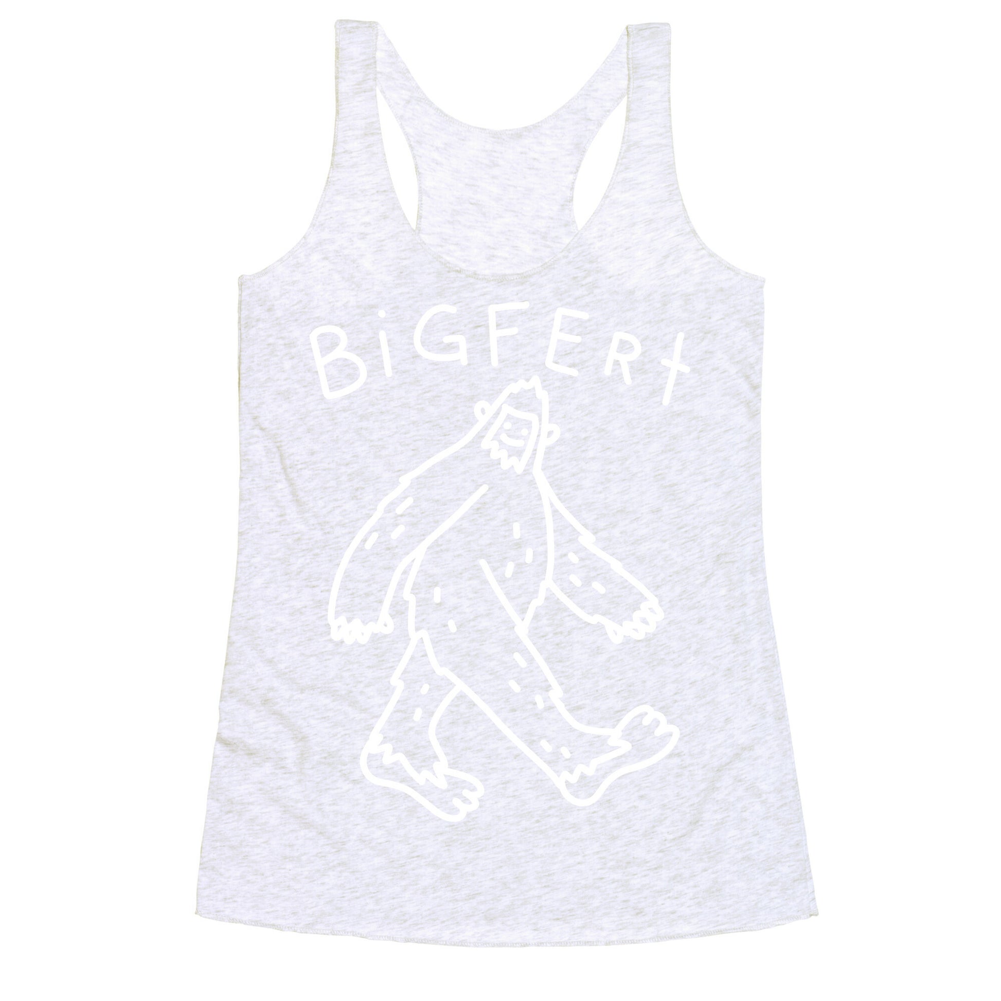 Derpy Bigfert Sasquatch  Racerback Tank