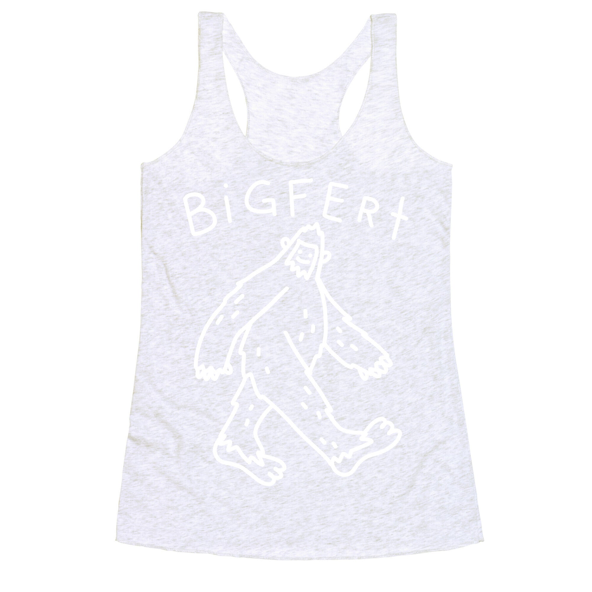 Derpy Bigfert Sasquatch  Racerback Tank