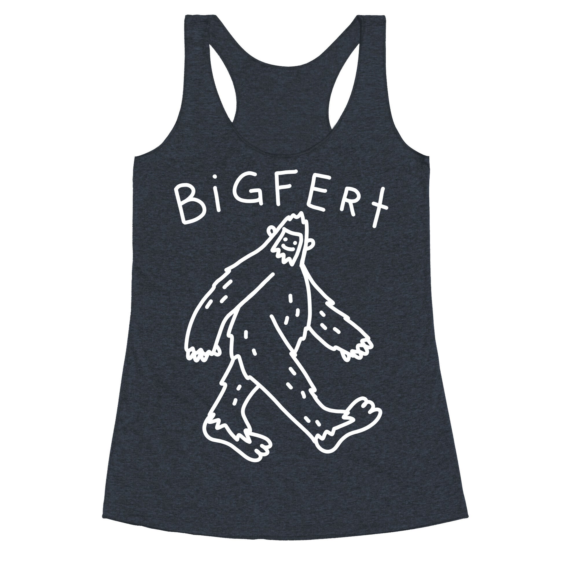 Derpy Bigfert Sasquatch  Racerback Tank